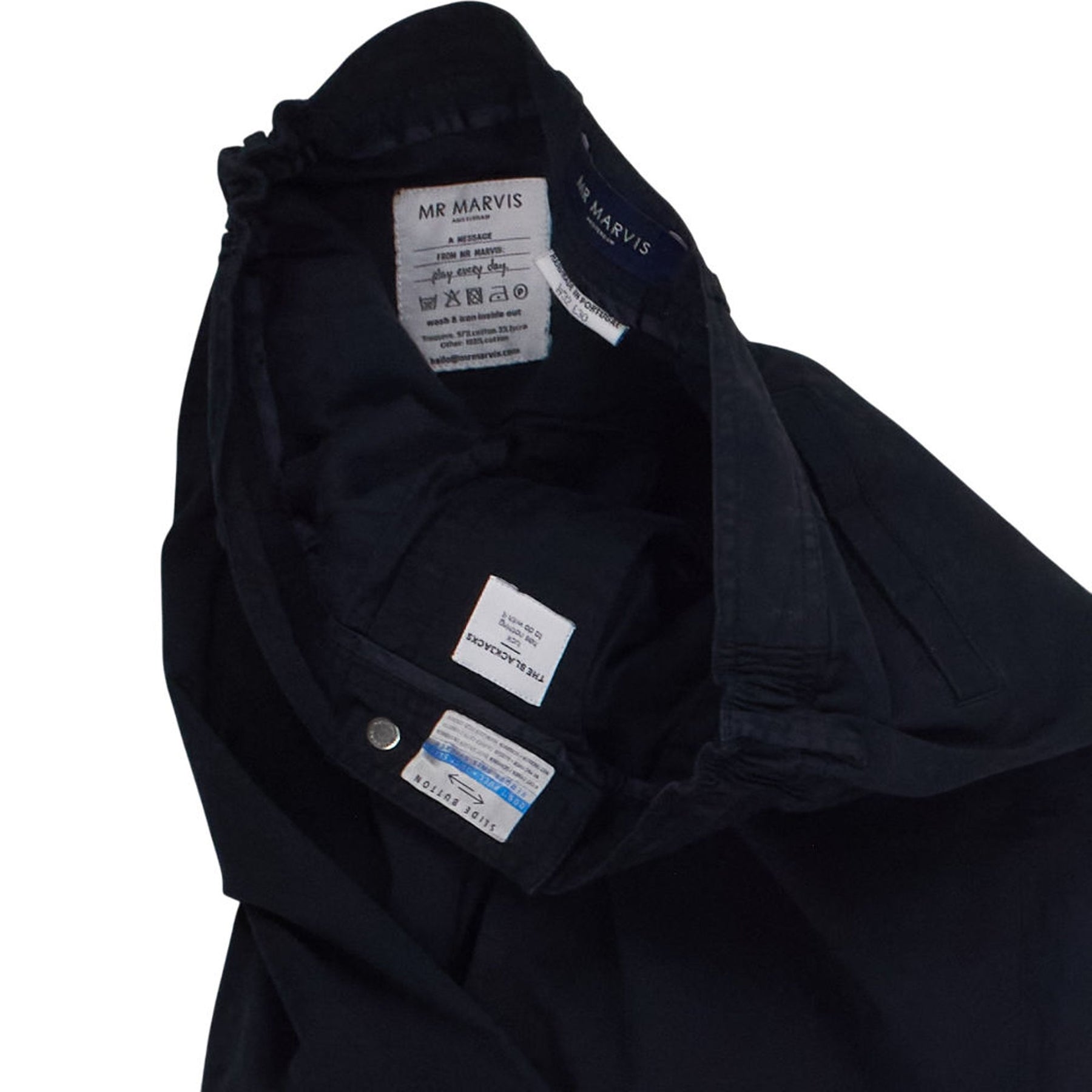 Mr Marvis Black Trousers