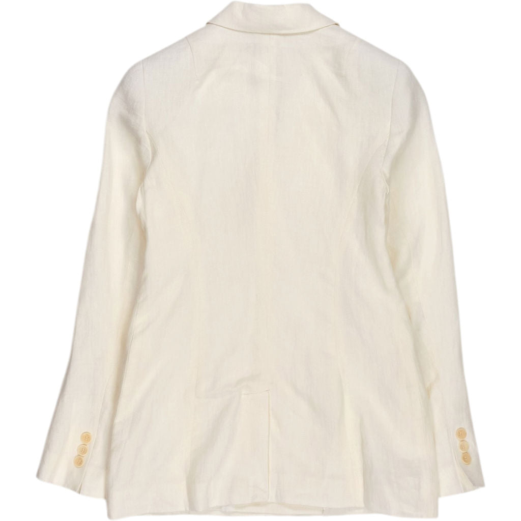 Baukjen White Whitley Linen Blazer