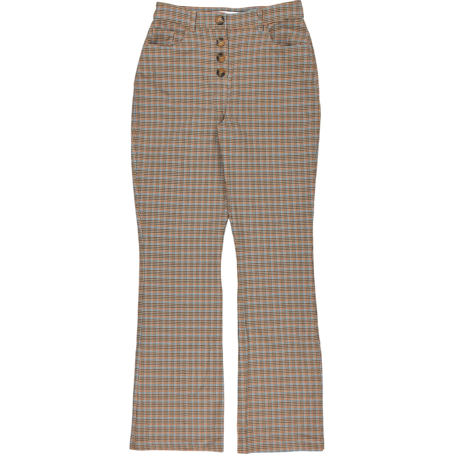OMNES Brown Check Trousers
