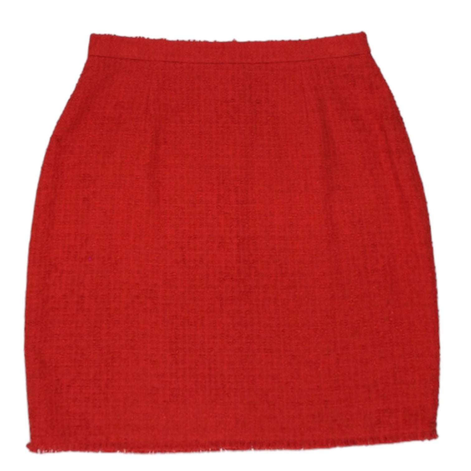 L.K.Bennett Red Boucle Skirt Suit