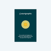 Storigraphic Sunshine Wooden Pin Badge