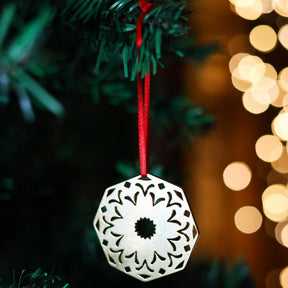 Set of 3 Brass Snowflake Decorations by Pivot