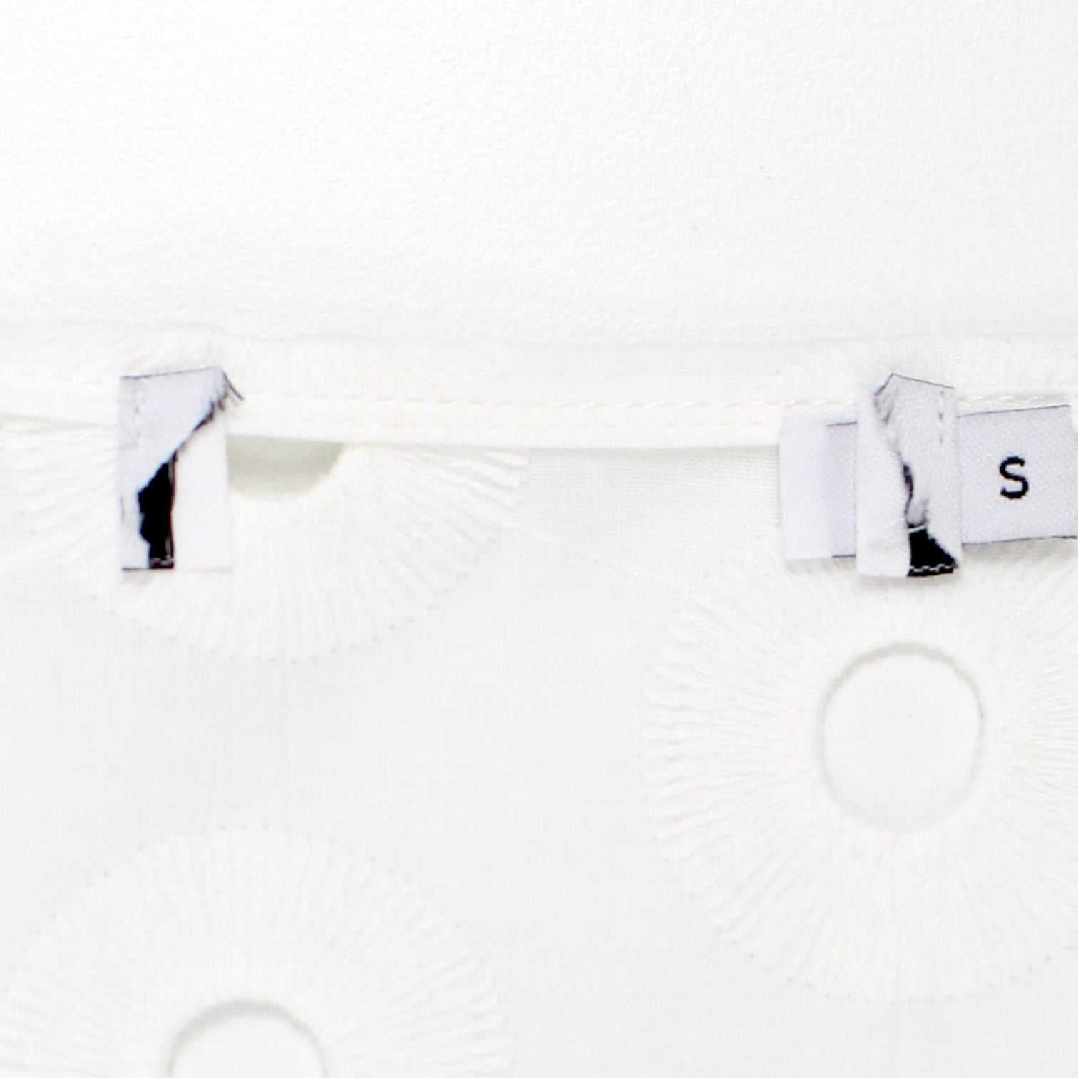NRBY White Circle Broderie Anglais Dress - Sample