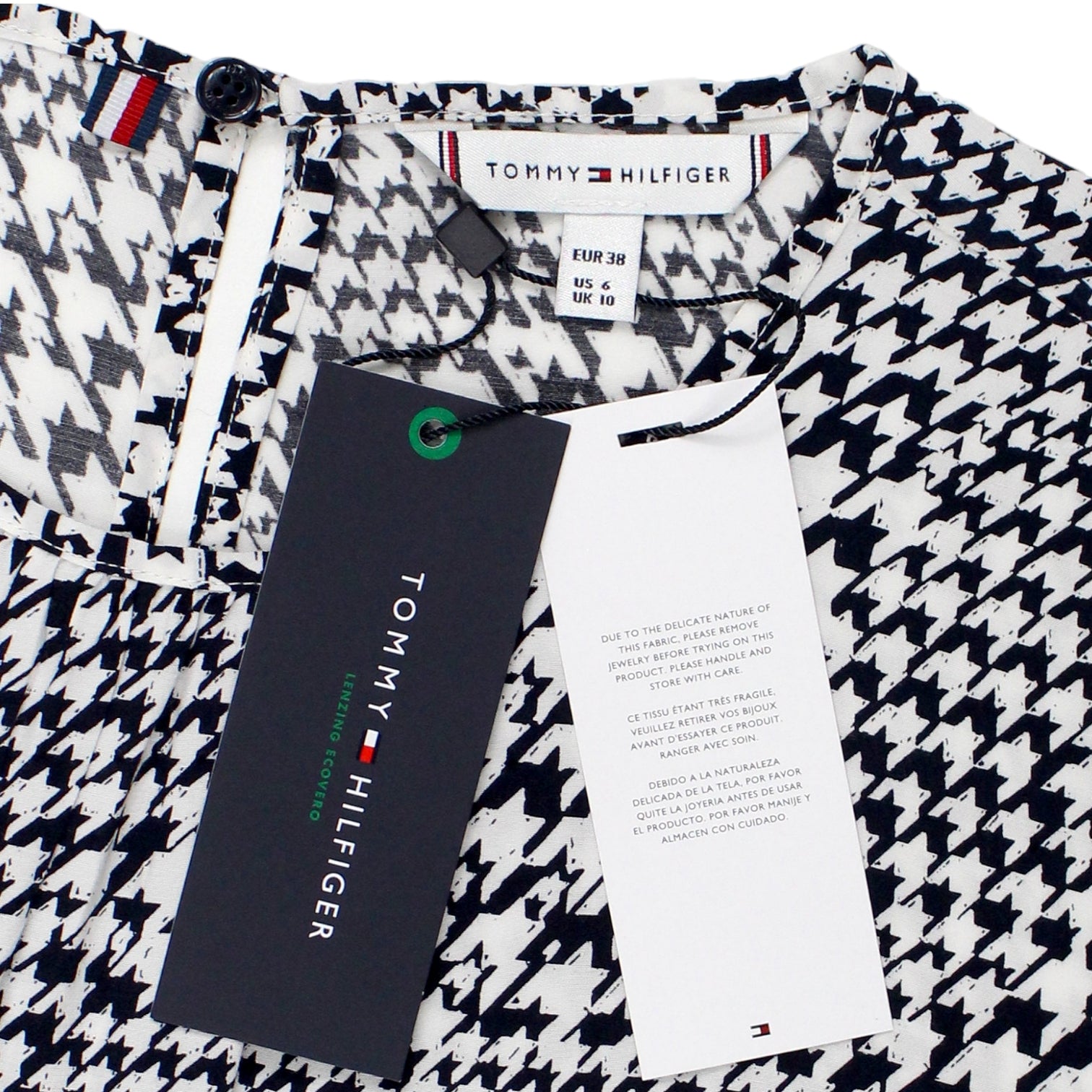 Tommy Hilfiger Black/White Houndstooth Dress