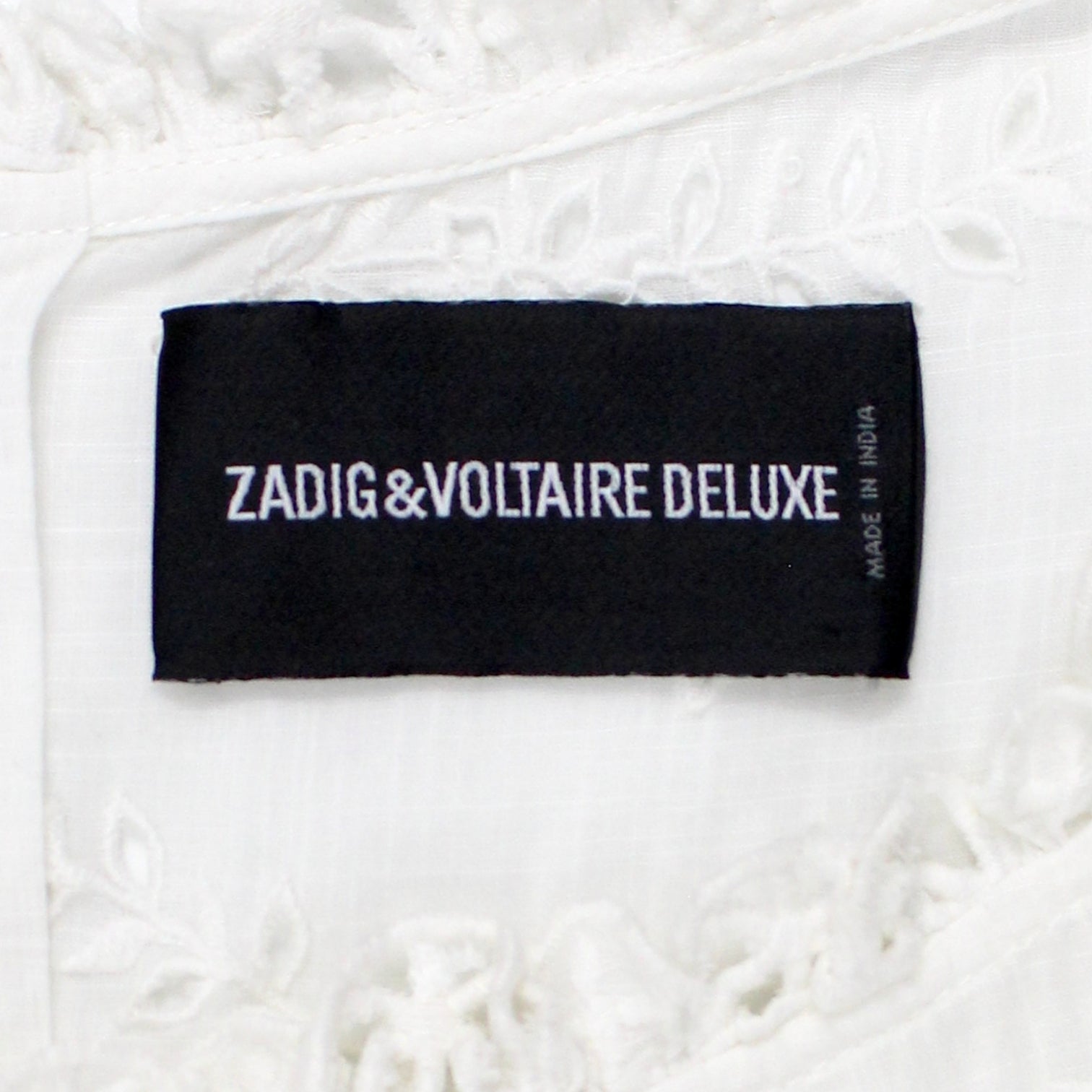 Zadig & Voltaire White Broderie Anglais Dress
