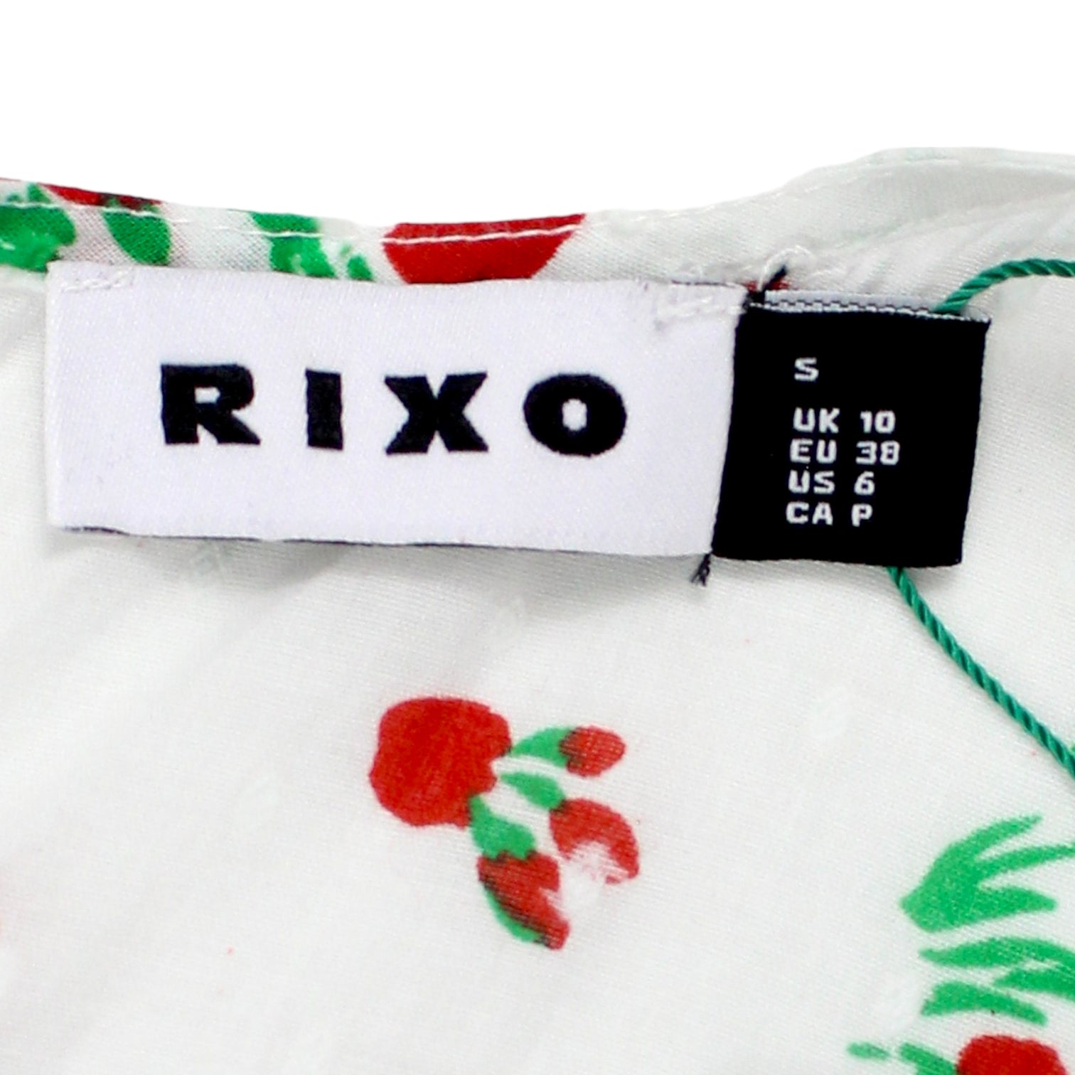 Rixo White Poppy Maxi Dress