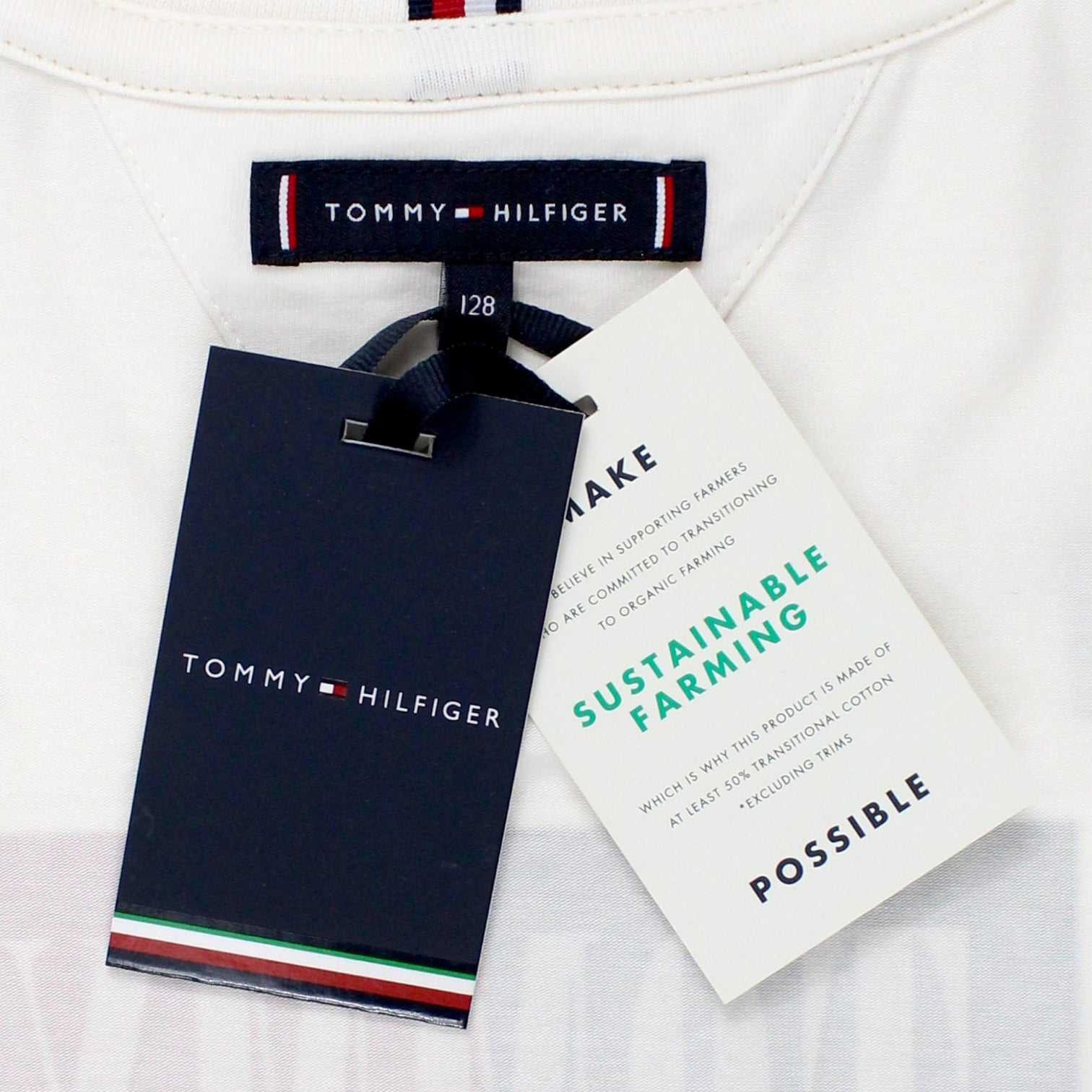 Tommy Hilfiger Cream Logo T-Shirt
