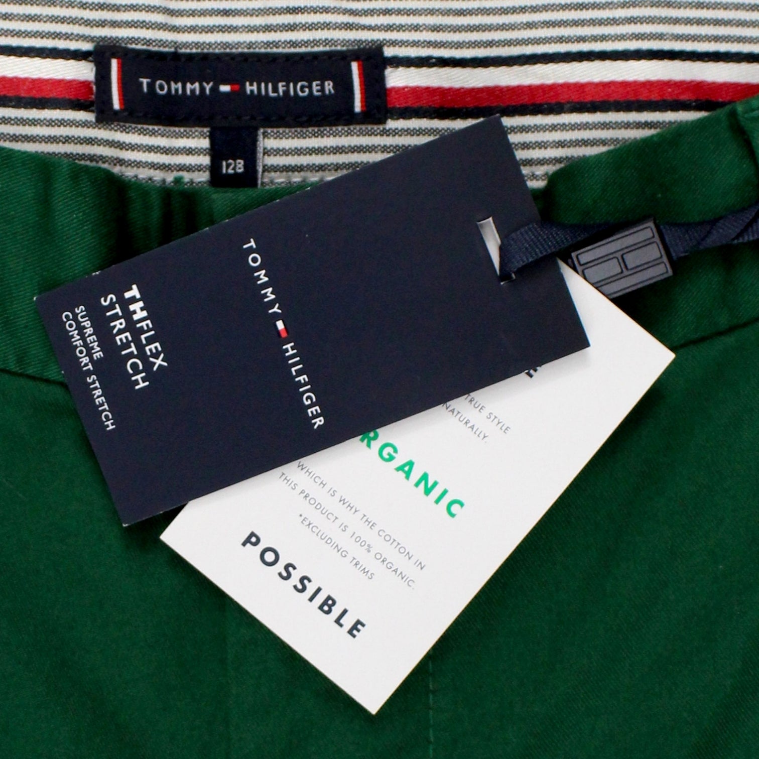 Boys Tommy Hilfiger Green Chino Pants