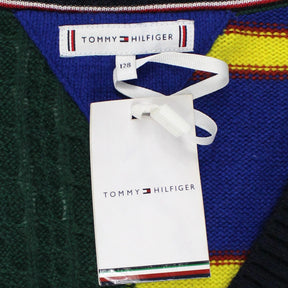 Tommy Hilfiger Blue/Multi Stripe Varsity Cardigan