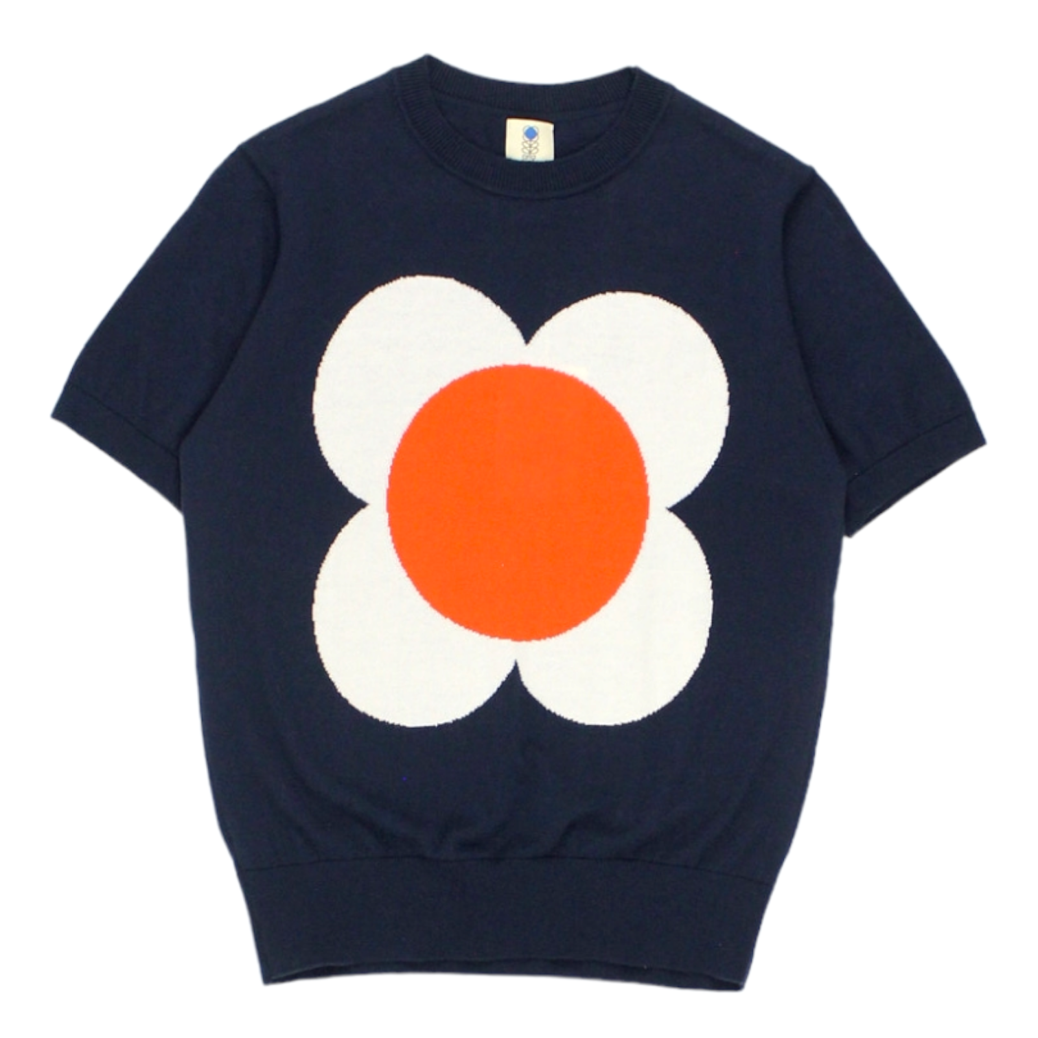 Orla Kiely Navy Flower Knit Top