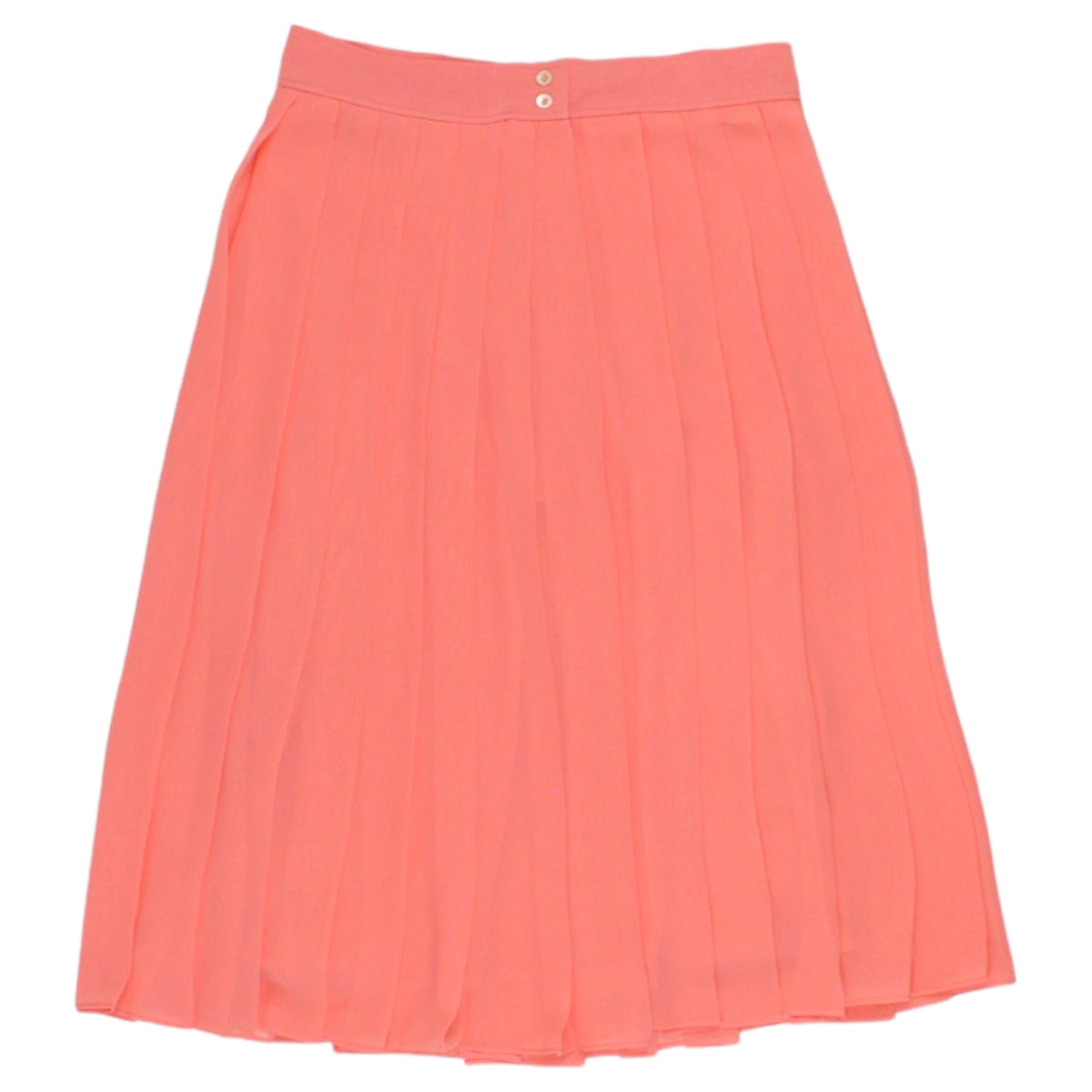 Olive & Orange Coral Chiffon Skirt