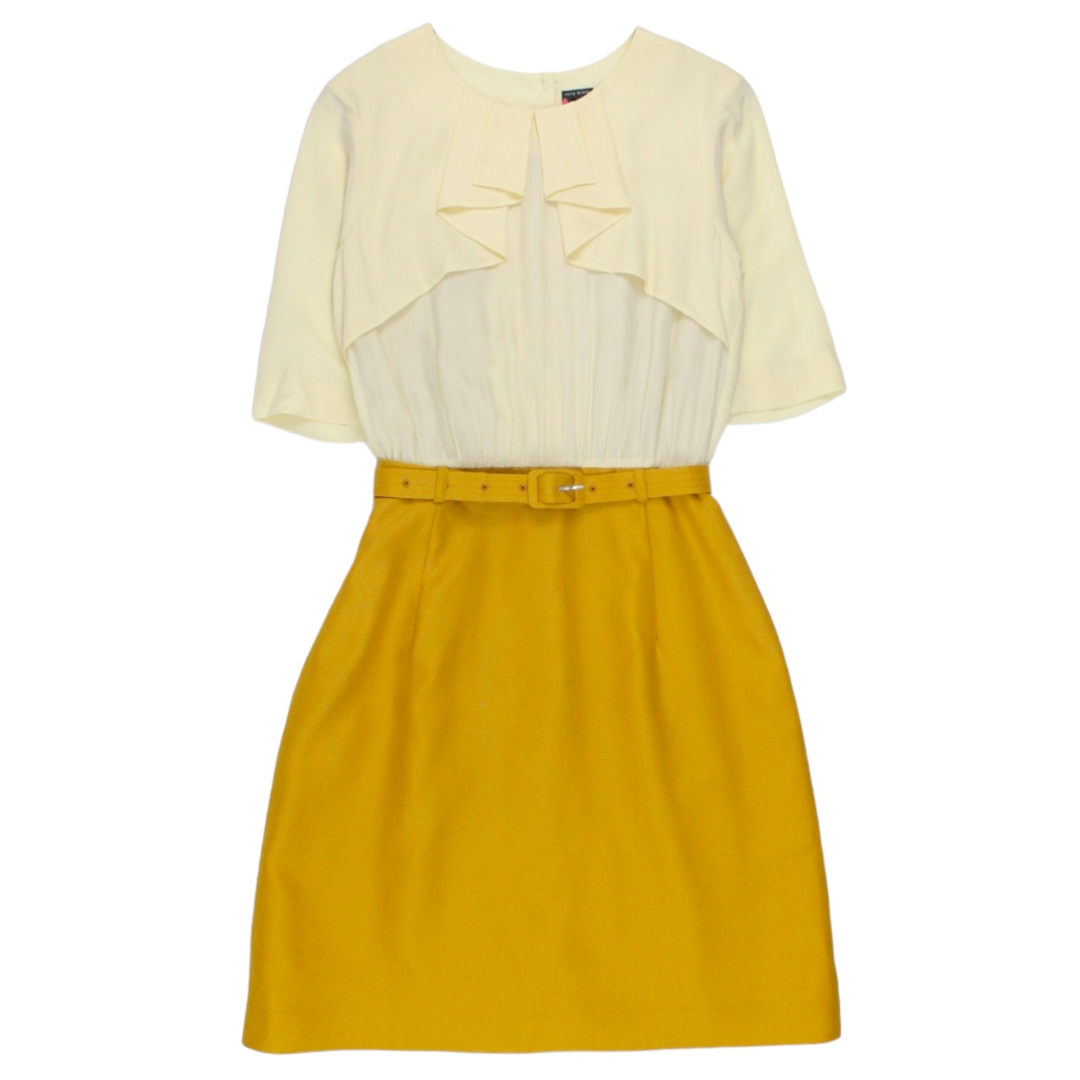 Orla Kiely Ochre Drape Neck Dress