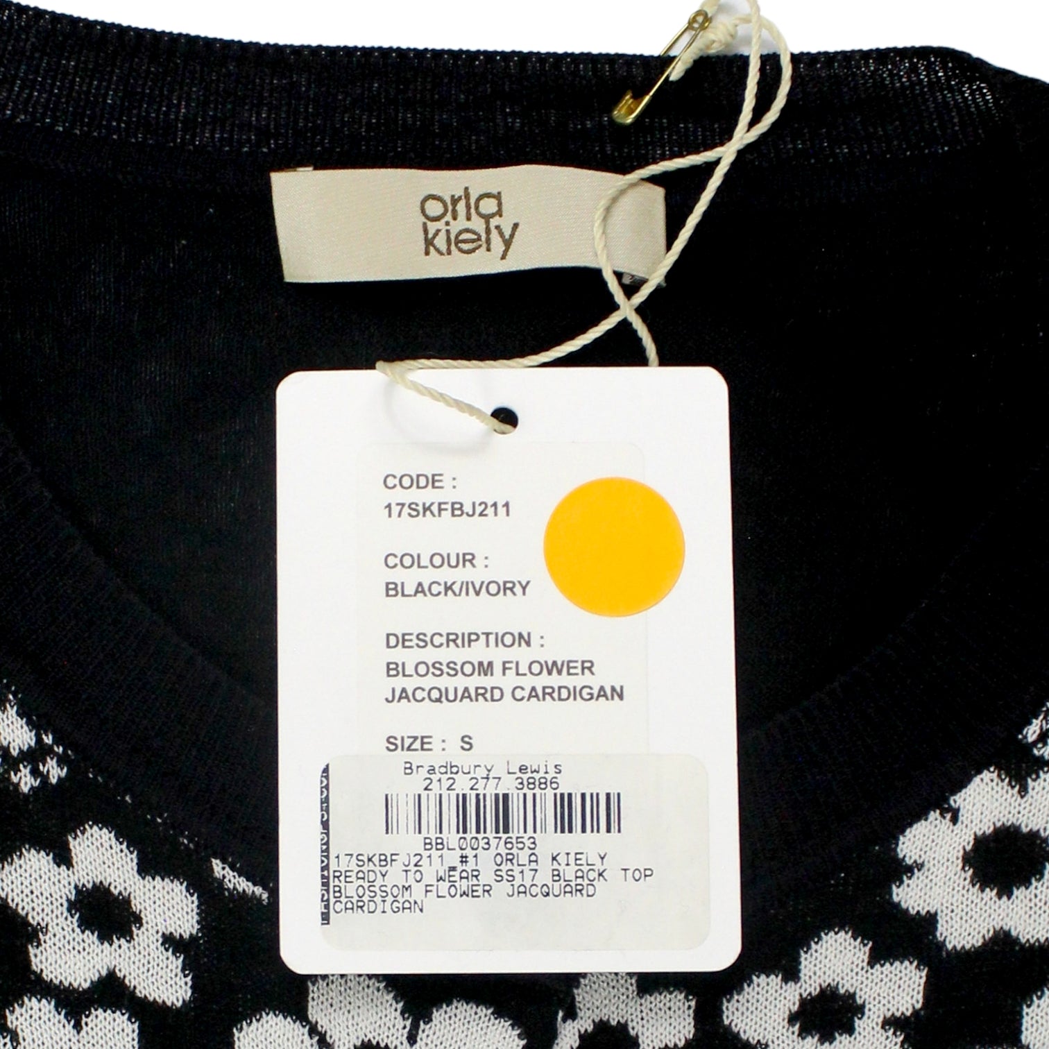 Orla Kiely Black/White Blossom Flower Cardigan