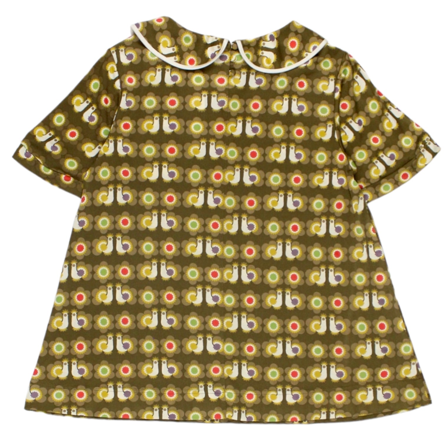 Orla Kiely Brown Bird Print Top