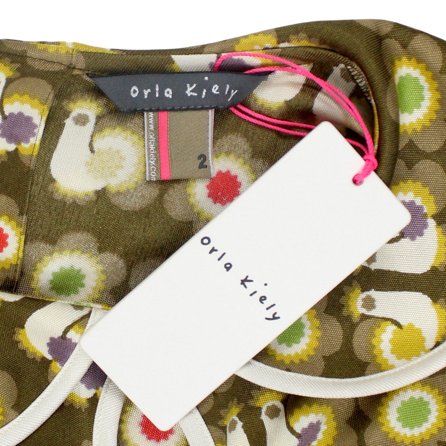 Orla Kiely Brown Bird Print Top