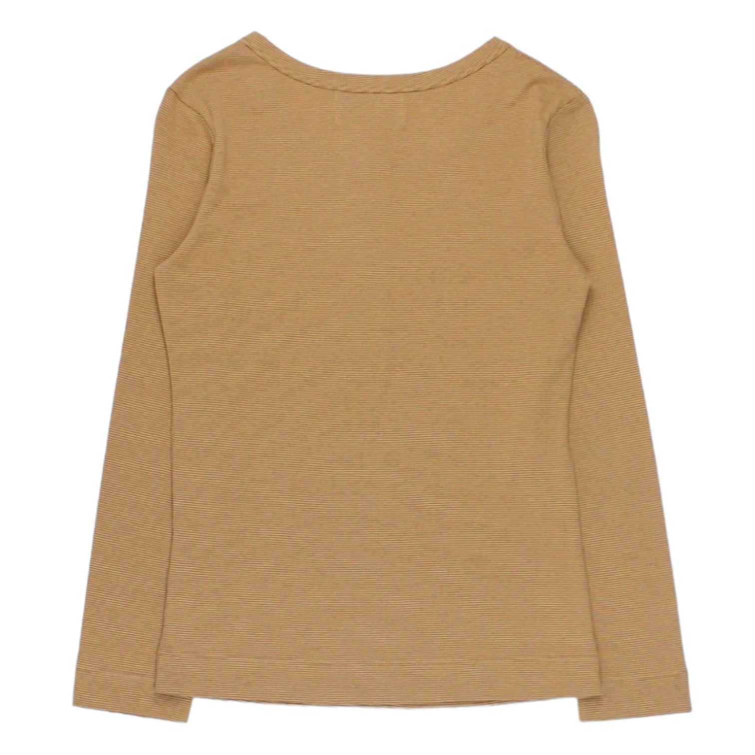 Olive & Orange Brown Striped Henley Top