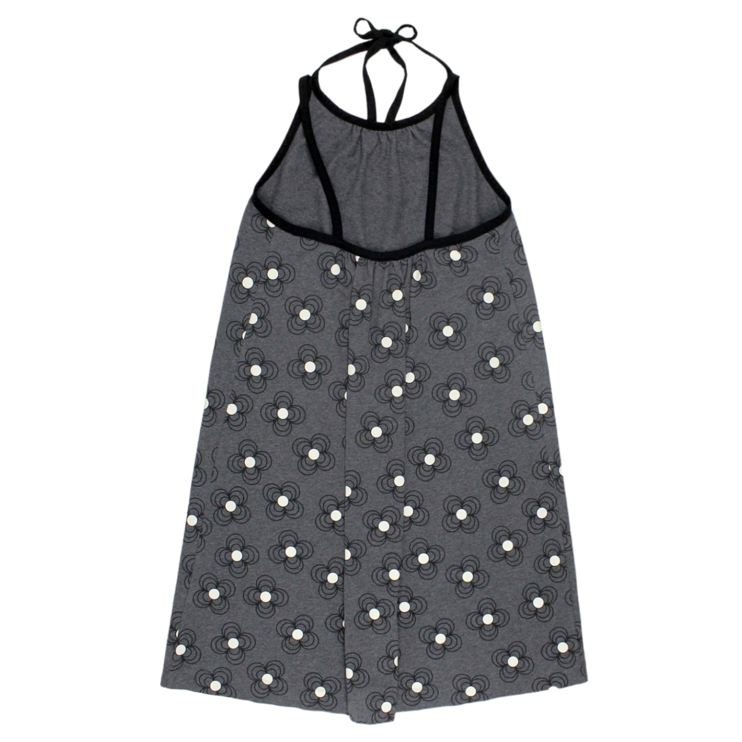 Orla Kiely Charcoal Neck Tie Dress