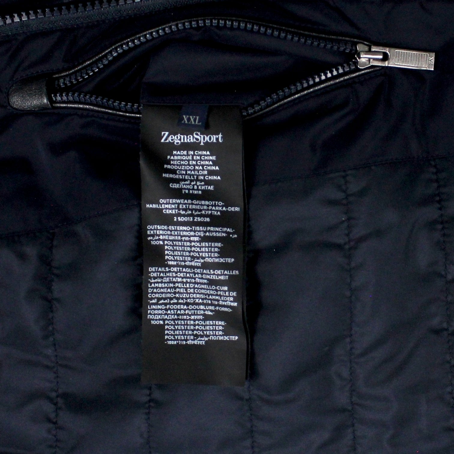 Zegna Sport Blue Hydrocompact Jacket