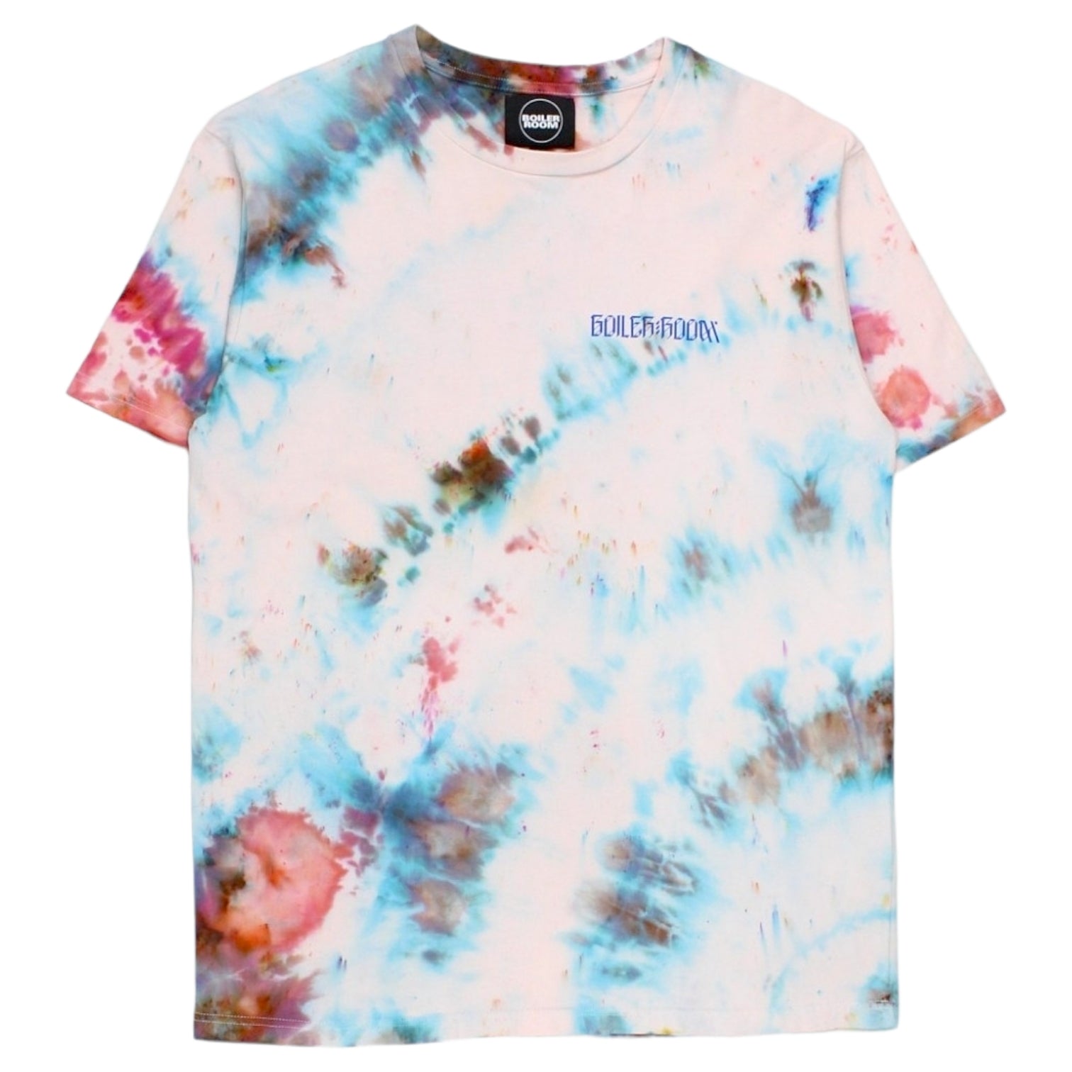 Boiler Room Size L Tie Dye Statue Lover Motif T-Shirt