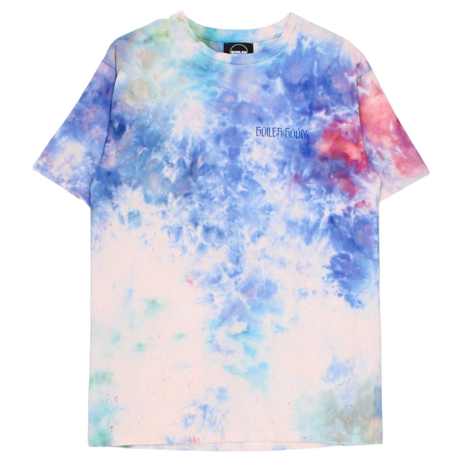 Boiler Room Size L Tie Dye Statue Lover Motif T-Shirt