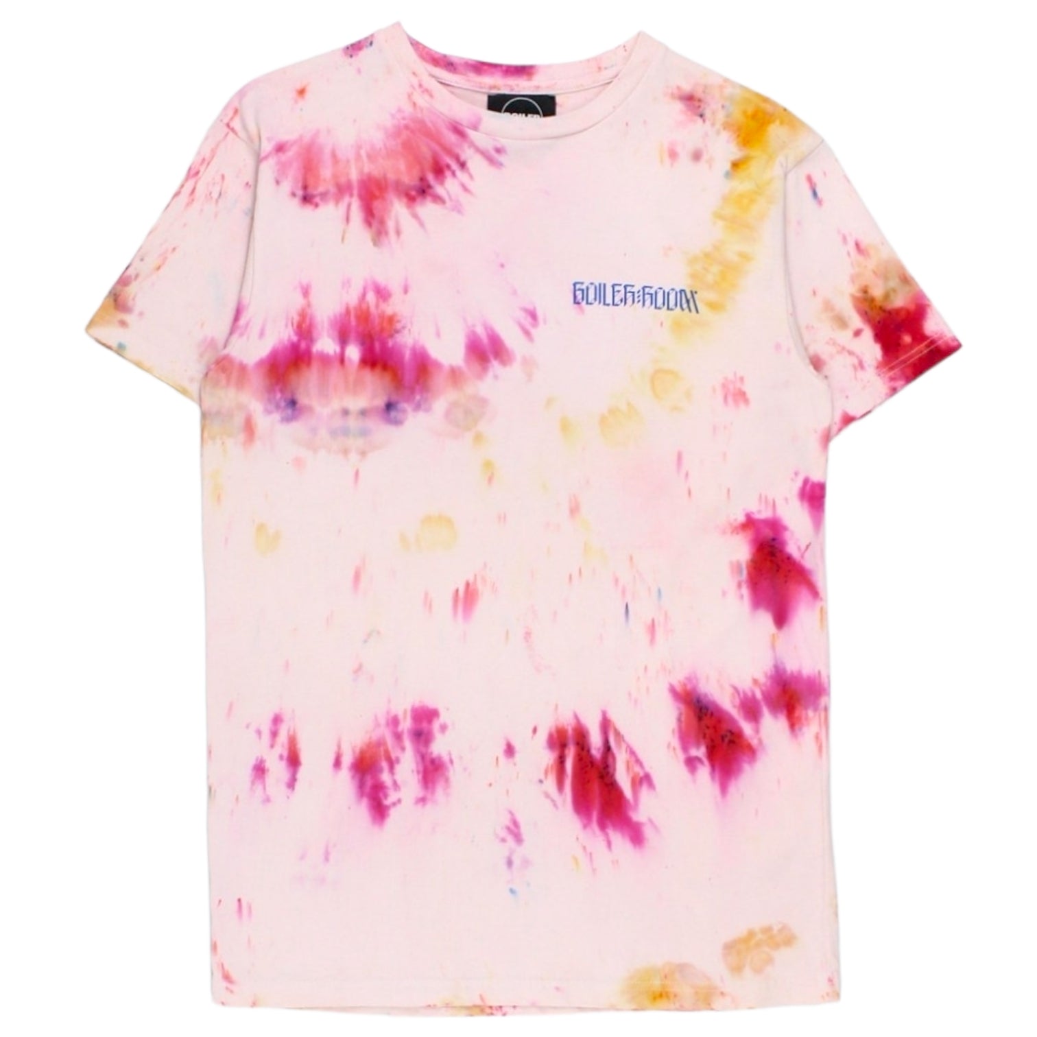 Boiler Room Size XS Tie Dye Statue Lover Motif T-Shirt