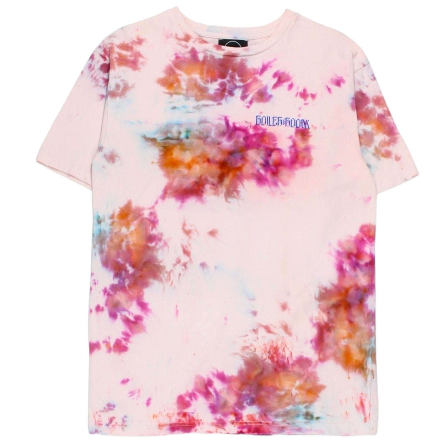 Boiler Room Size L Tie Dye Statue Lover Motif T-Shirt