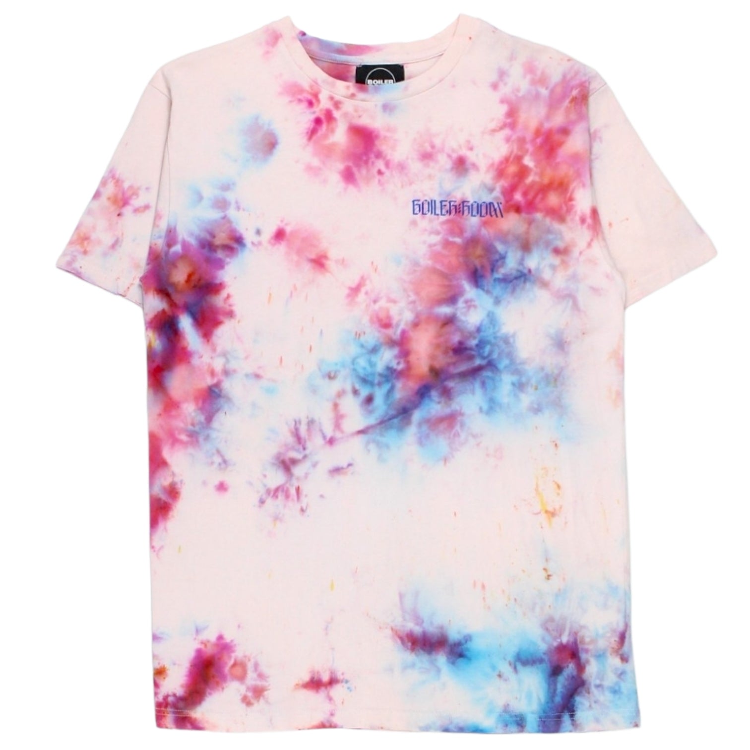 Boiler Room Size L Tie Dye Statue Lover Motif T-Shirt
