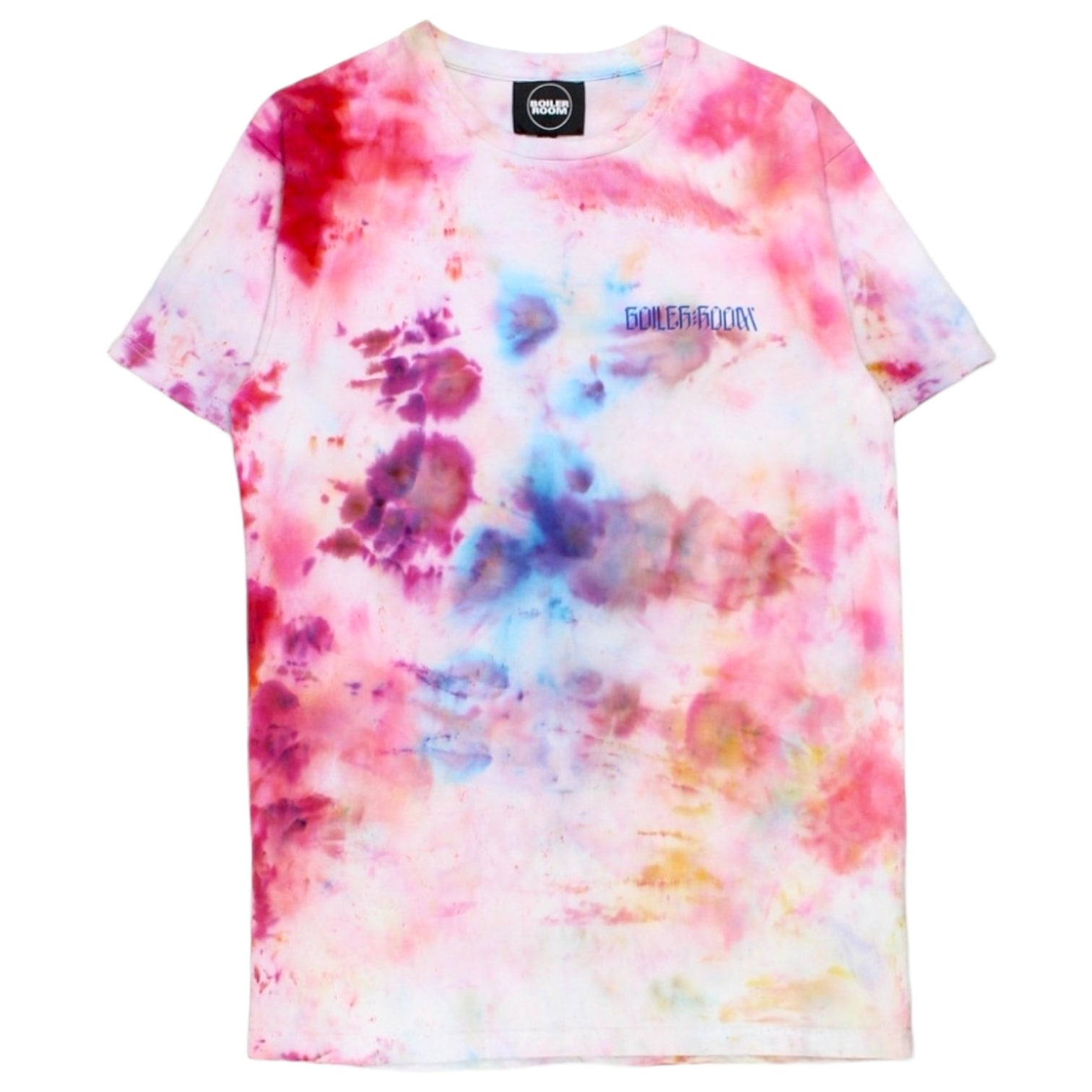Boiler Room Size XS Tie Dye Statue Lover Motif T-Shirt