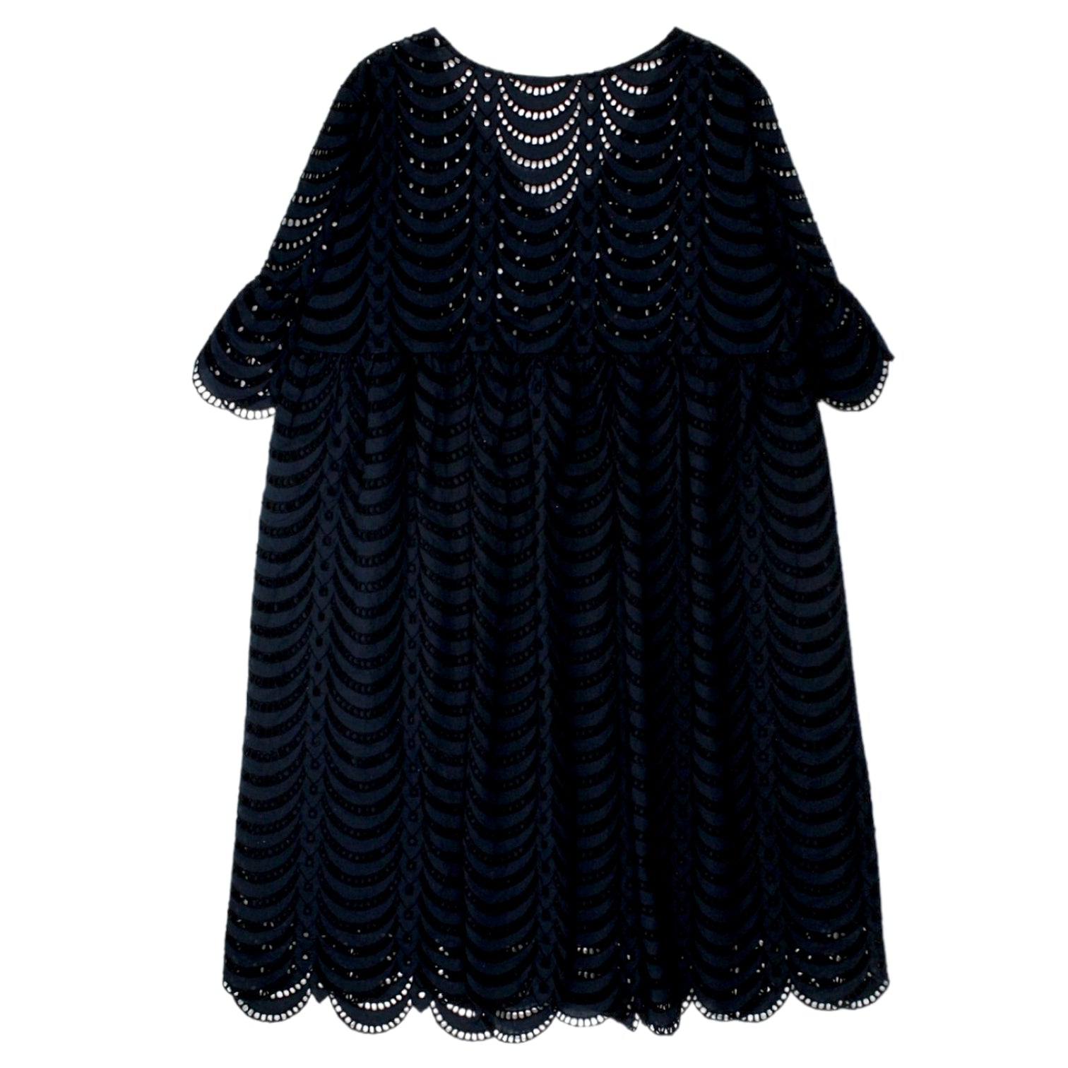 NRBY Blue Broderie Anglais Dress - Sample