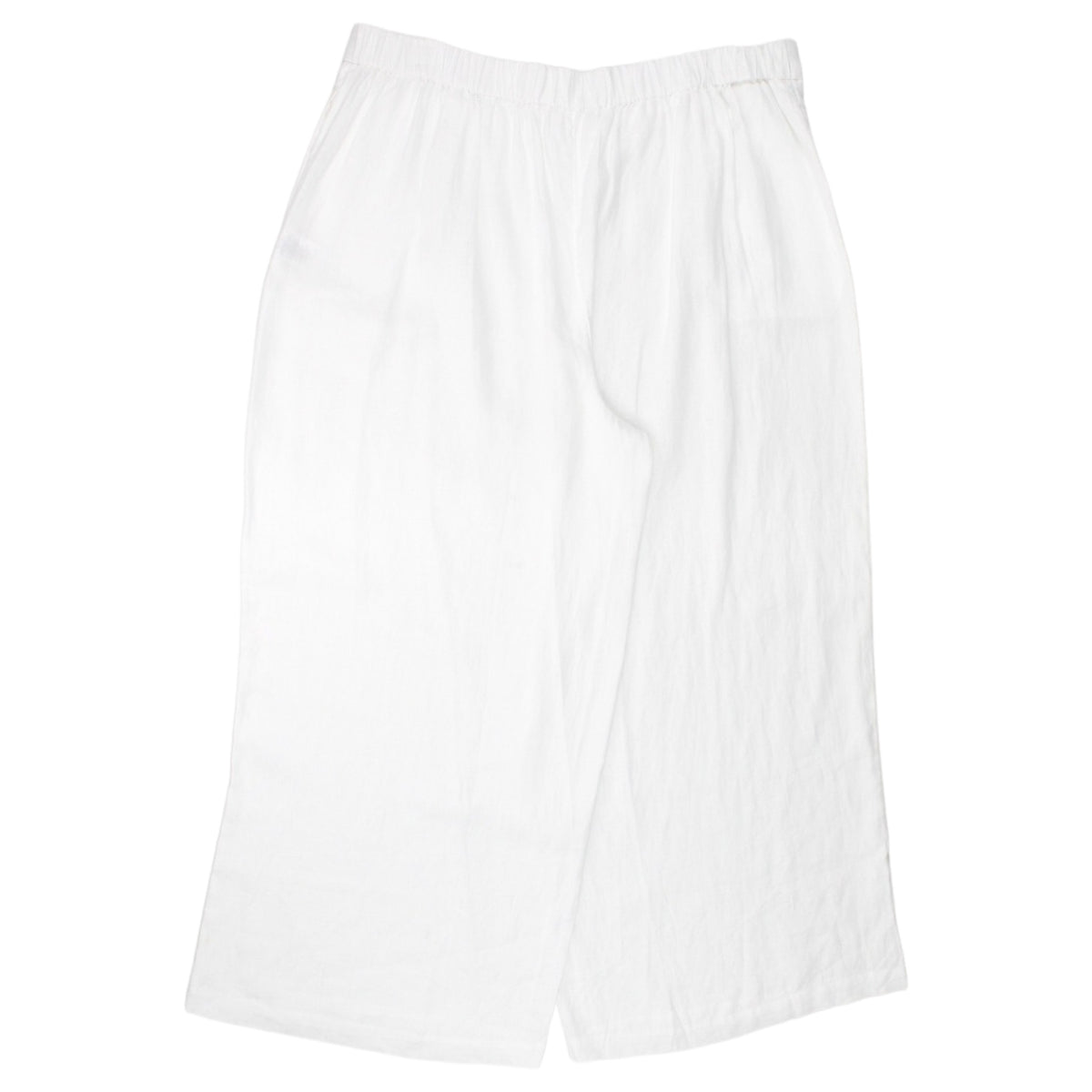 NRBY White Linen Wide Trousers - Sample