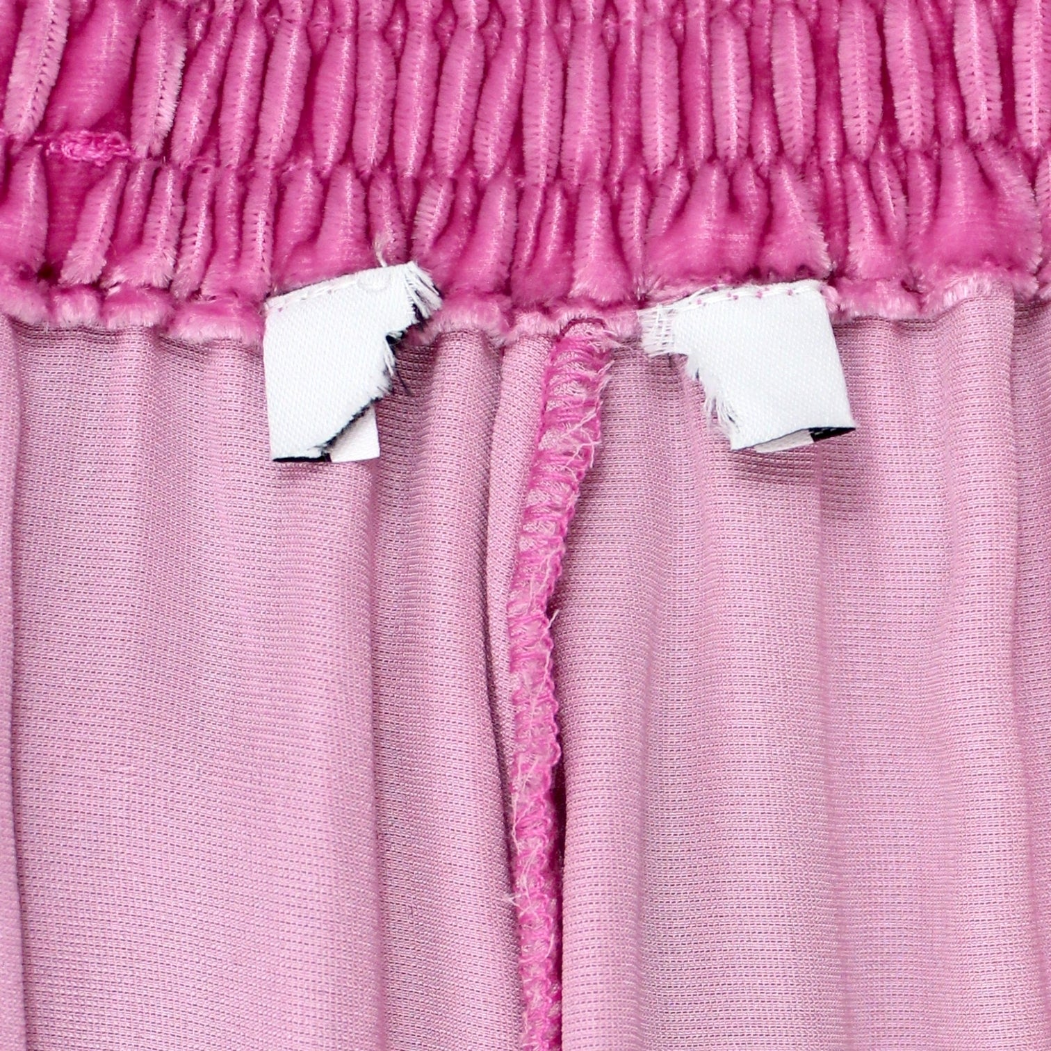 NRBY Pink Velour Cargo Pants - Sample