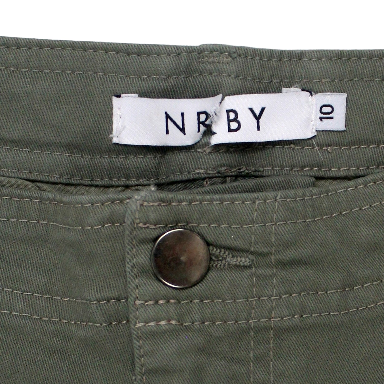 NRBY Khaki Canvas Cargo Pants - Sample