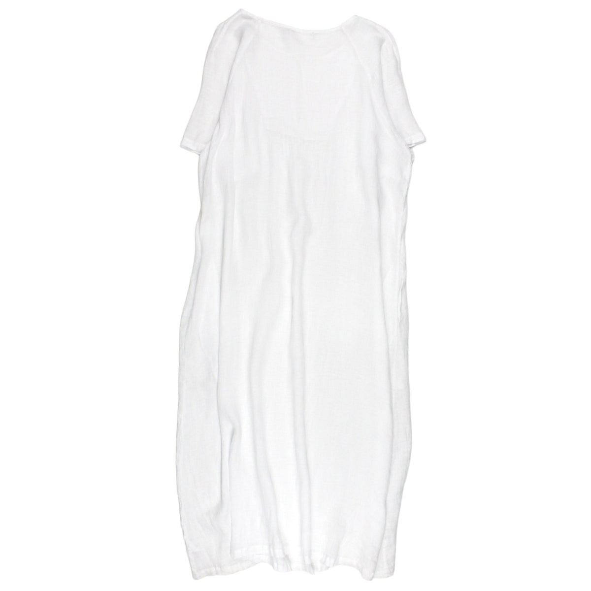 NRBY White Loose Weave Linen Maxi Dress - Sample