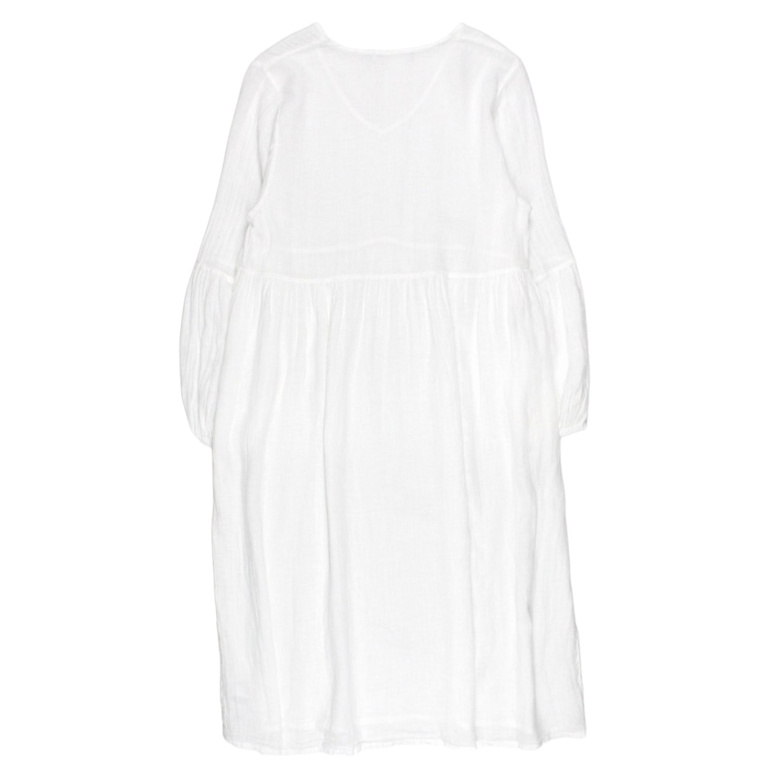 NRBY White Linen Midaxi Dress - Sample