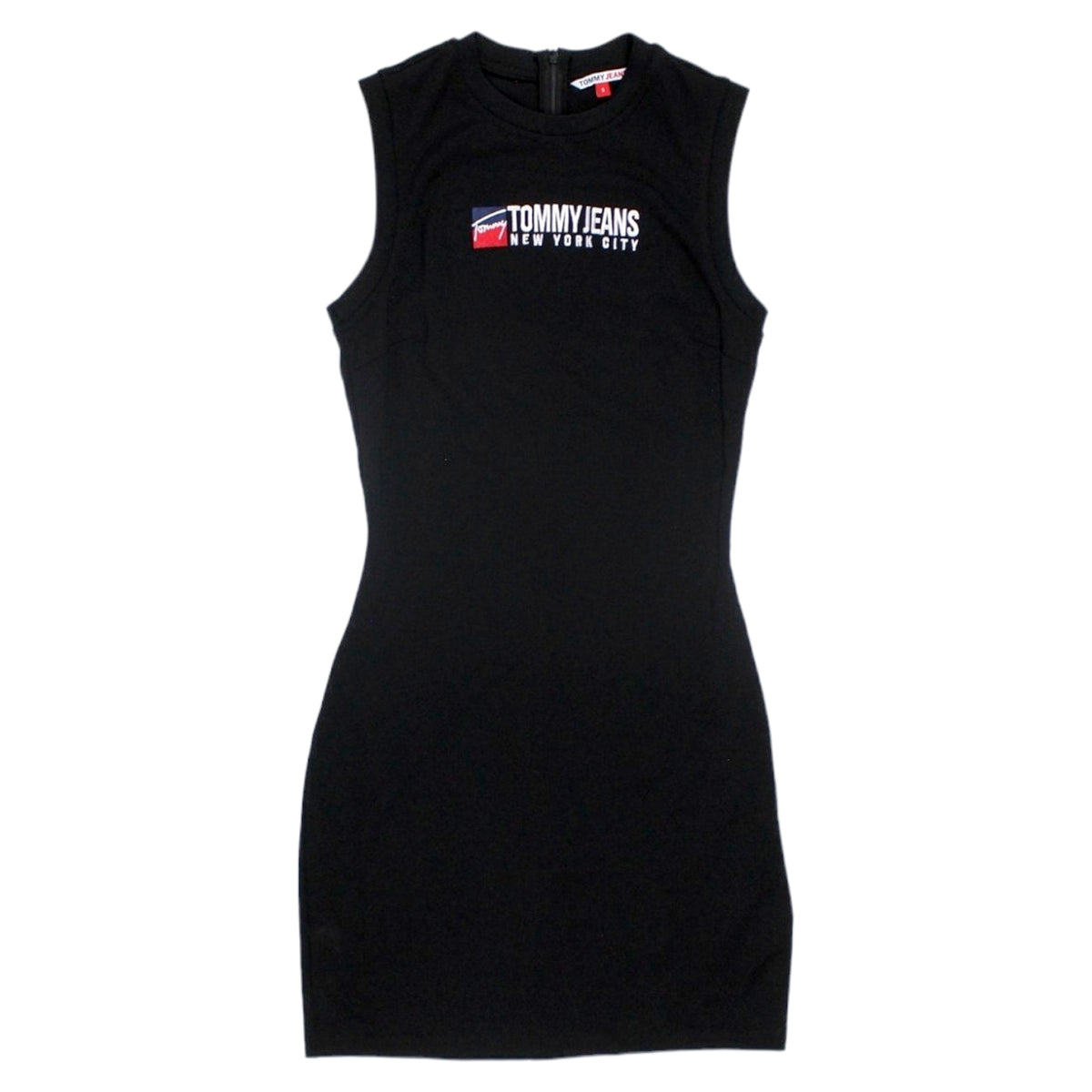 Tommy Jeans Black Fitted Jersey Dress