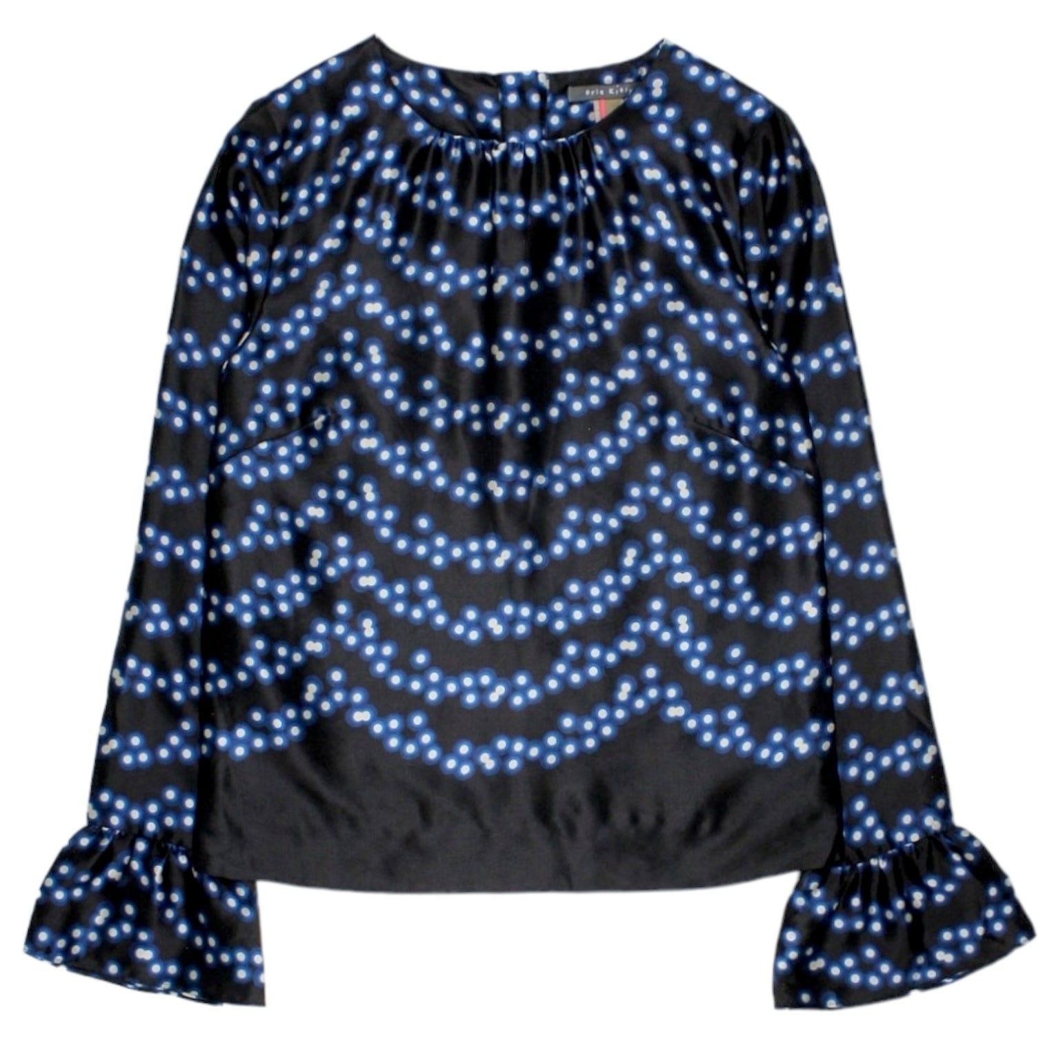 Orla Kiely Blue Glowing Garland Top