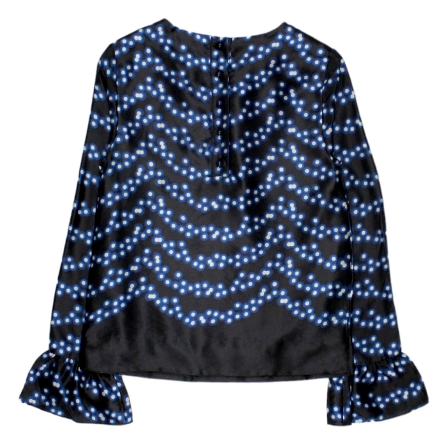 Orla Kiely Blue Glowing Garland Top
