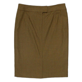 Orla Kiely Ochre Knee Length Pencil Skirt