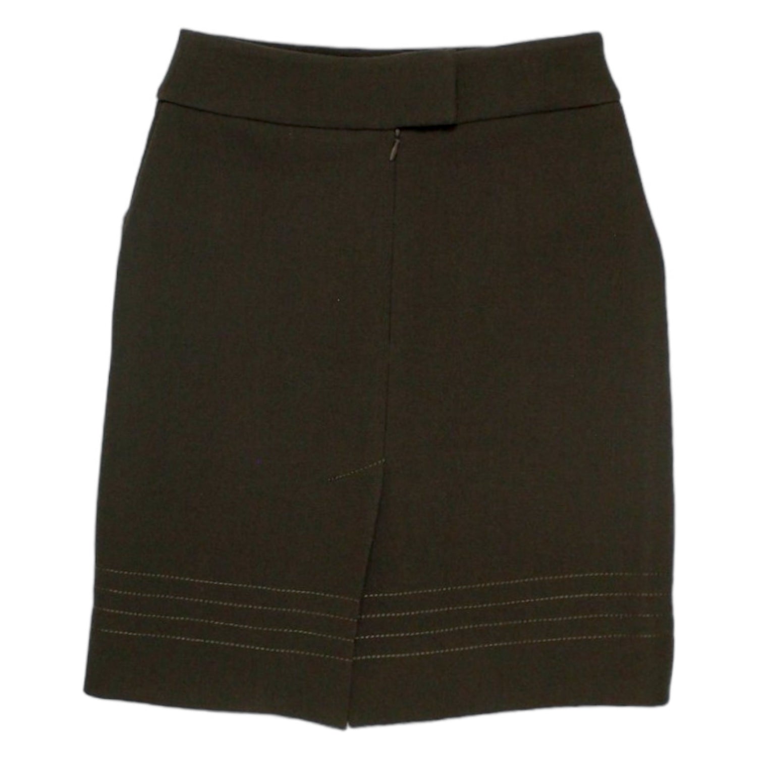 Orla Kiely Brown Worsted Wool Skirt