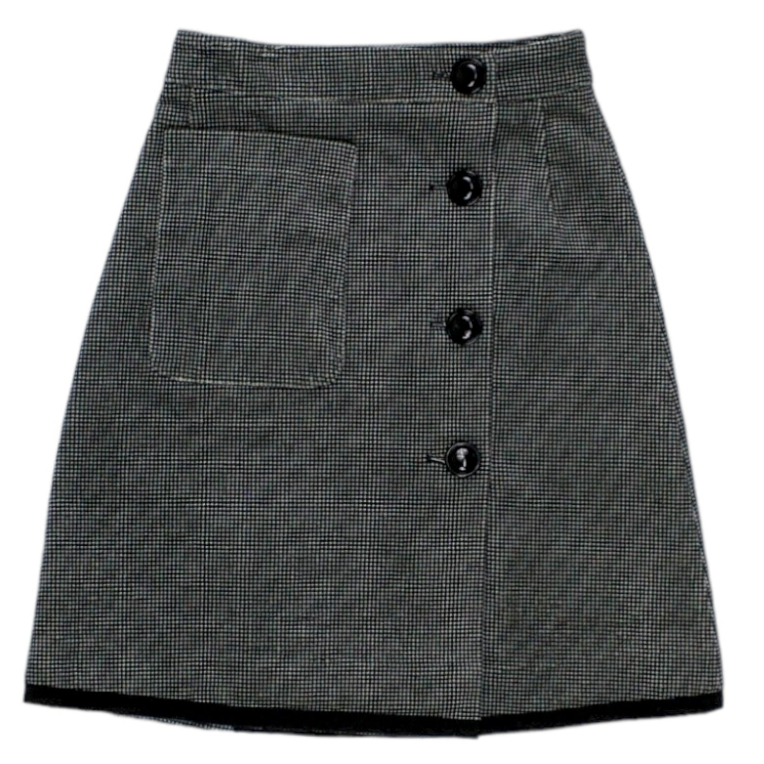 Orla Kiely Black/White Velour Skirt