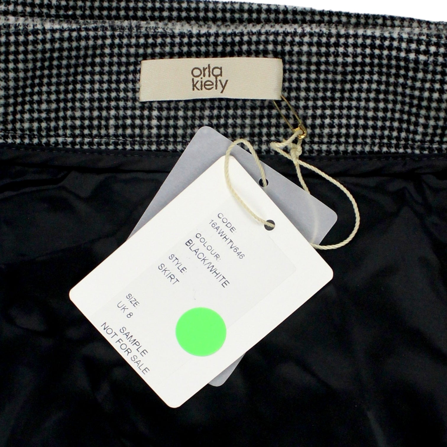 Orla Kiely Black/White Velour Skirt