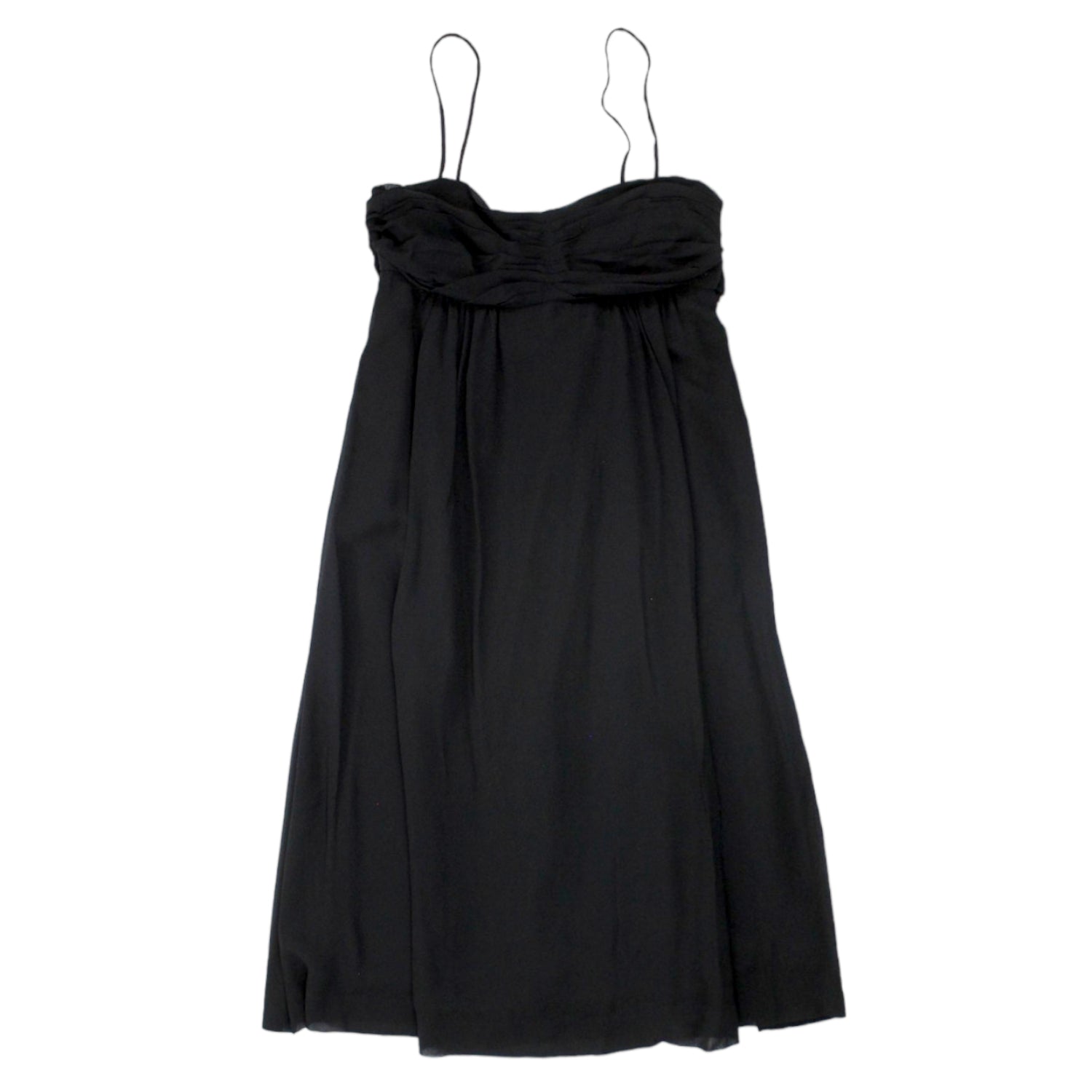 Orla Kiely Black Strappy Chiffon Dress