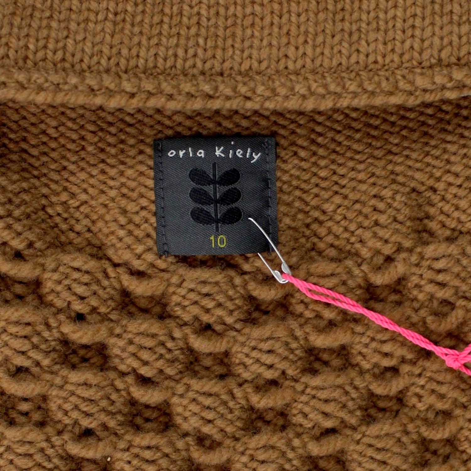 Orla Kiely Toffee Lattice Stitch Skirt