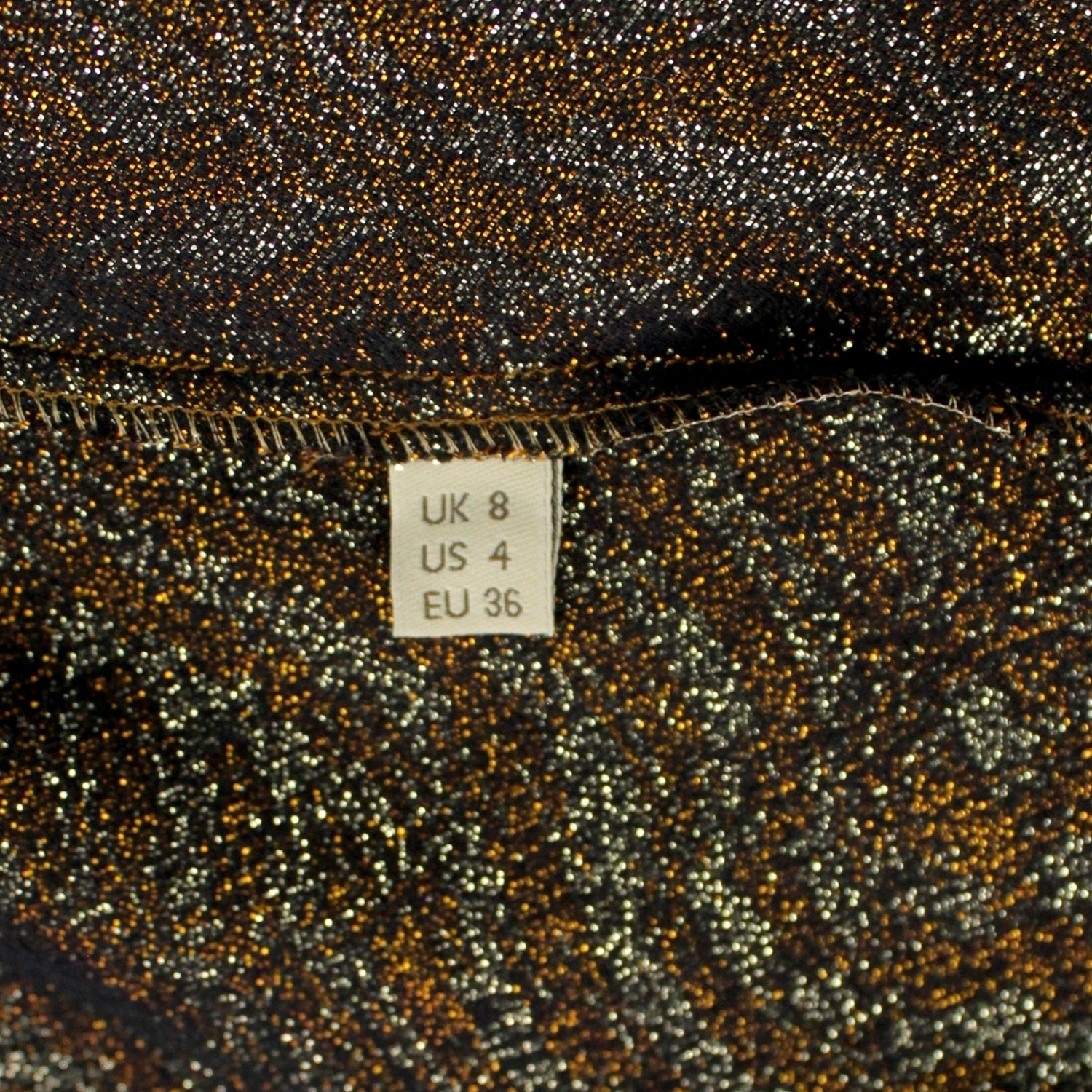 Orla Kiely Bronze Metallic Pin Tuck Top