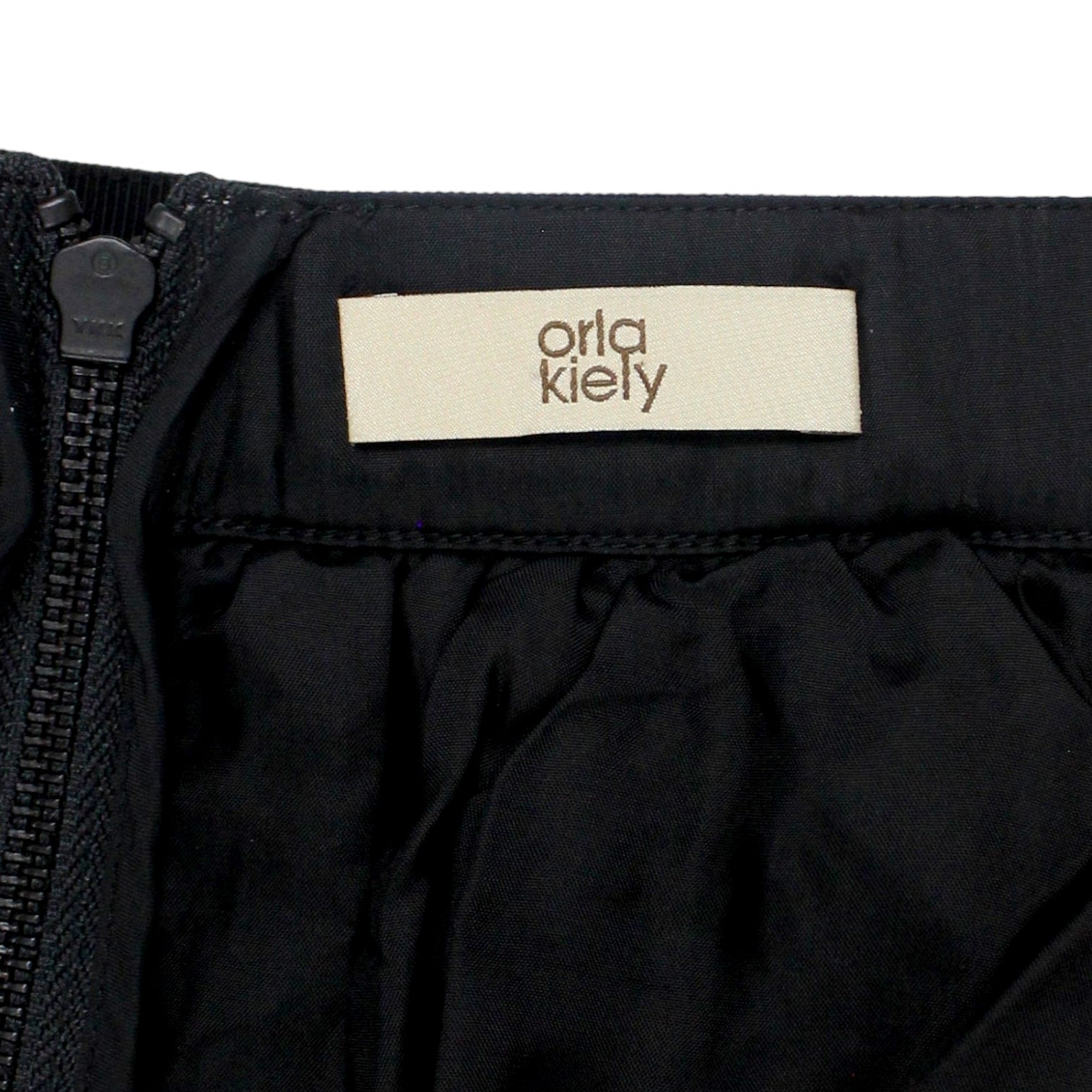 Orla Kiely Black Crinkle Organza Skirt