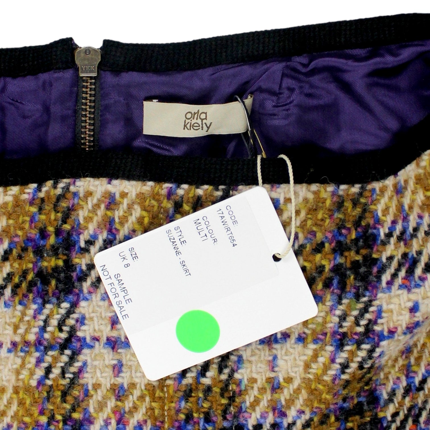 Orla Kiely Cream/Multi Tweed Skirt