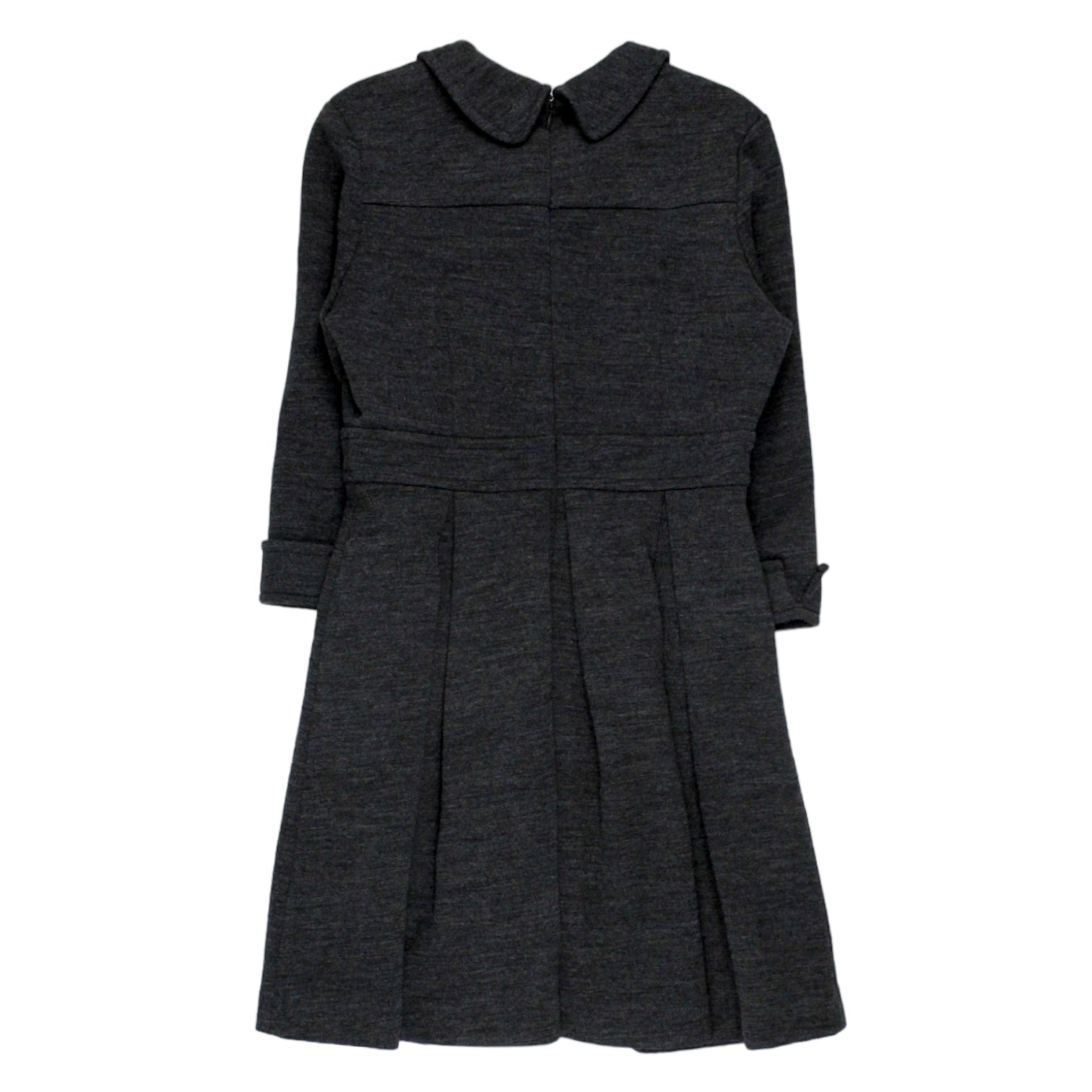 Orla Kiely Grey Wool Jersey Dress Shop from Crisis Online