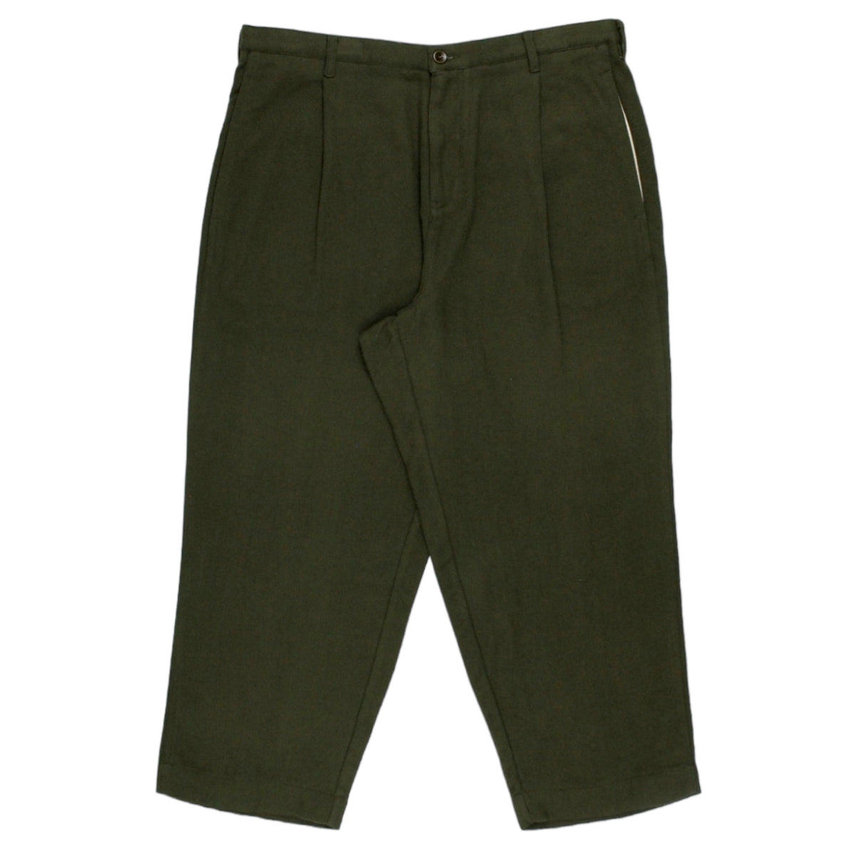 Garbstore Olive Duster Plated Trousers