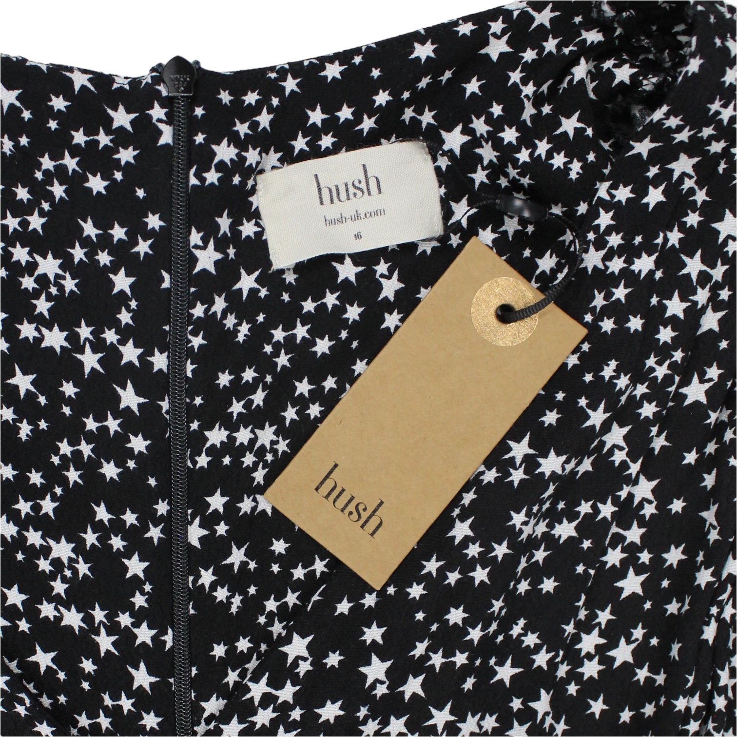 Hush Black/White Star Sleeveless Jumpsuit