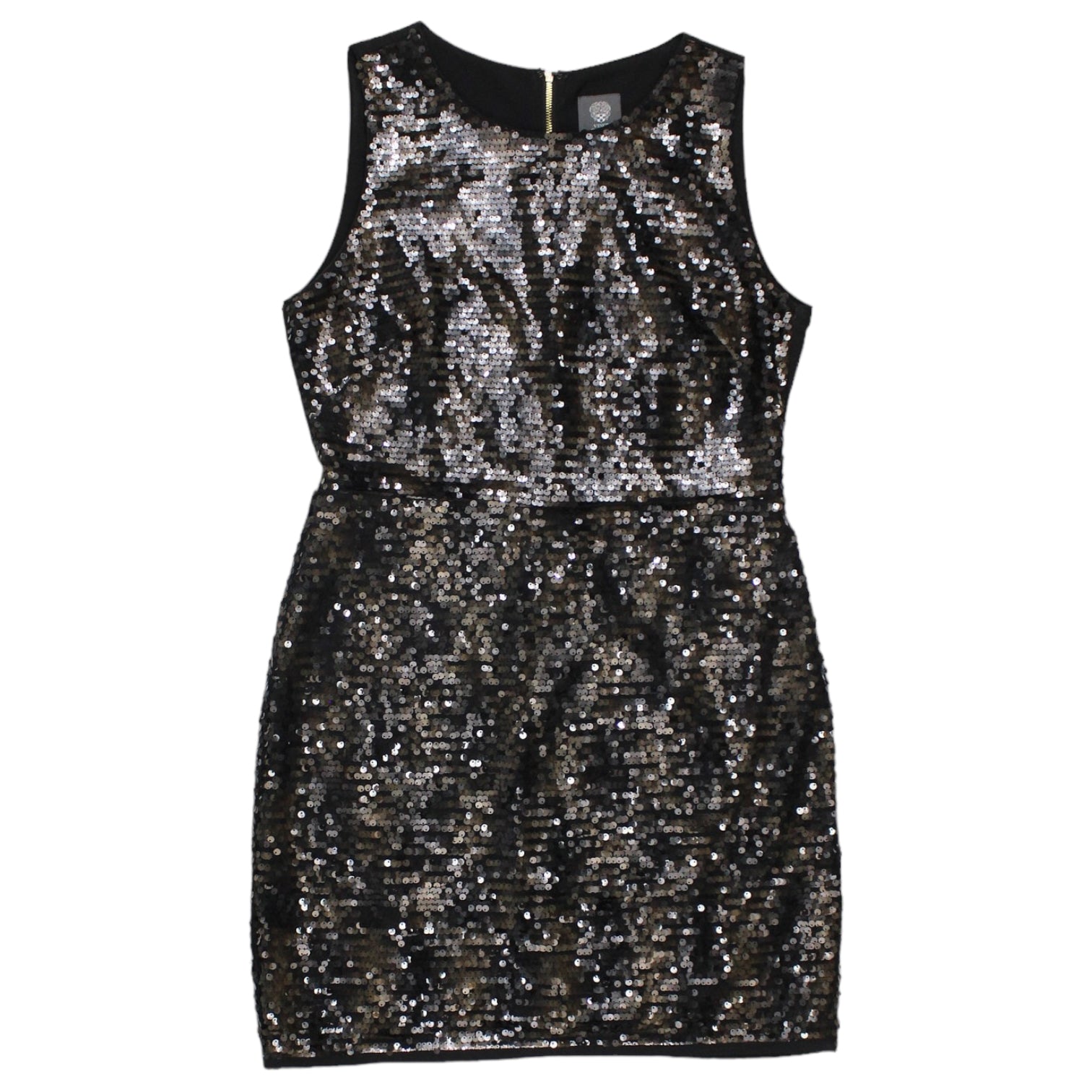 vince camuto black sequin dress Vince Camuto Sequin One-Shoulder Sheath Gown